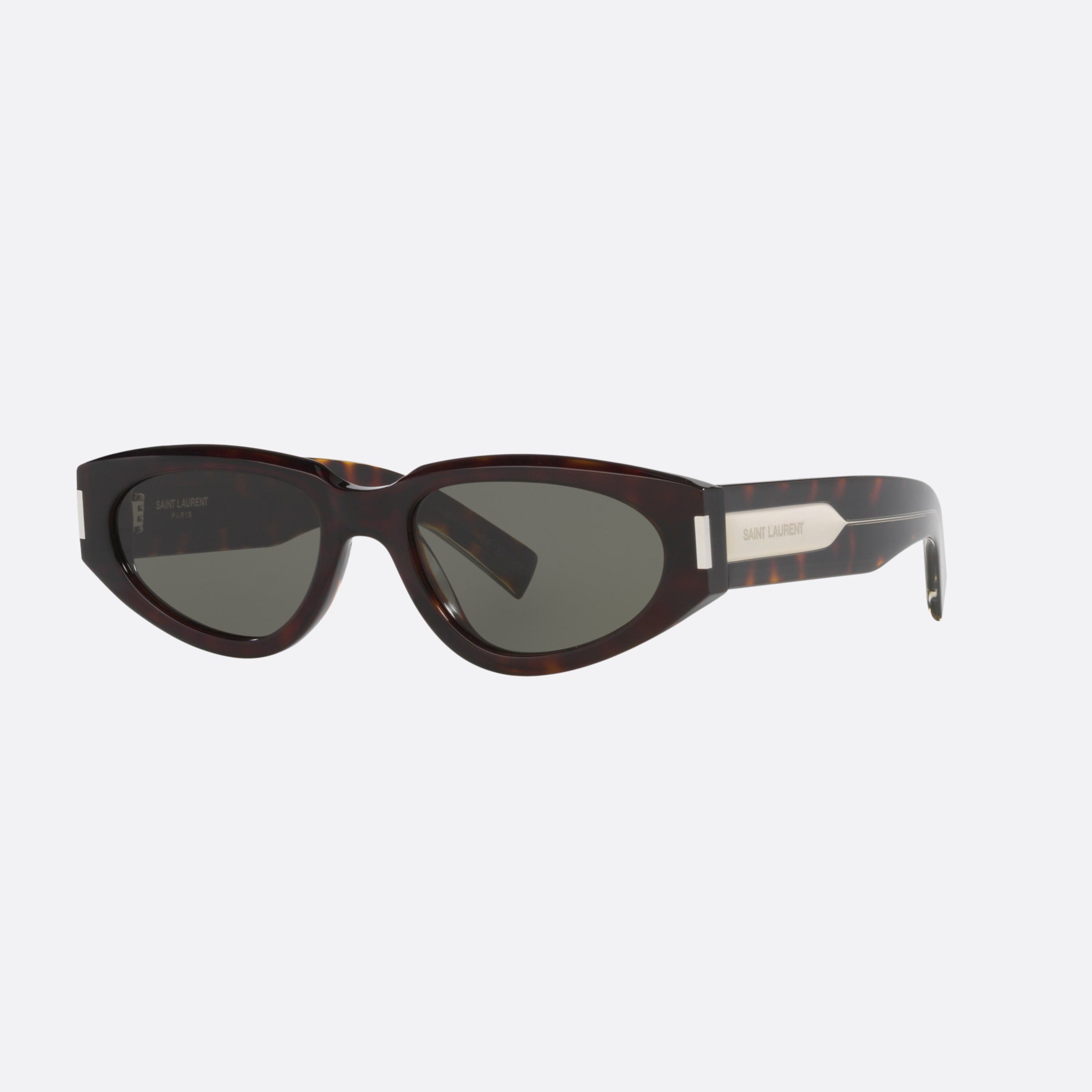 Saint 56mm Laurent Havana Round Woman Sunglasses - Main View