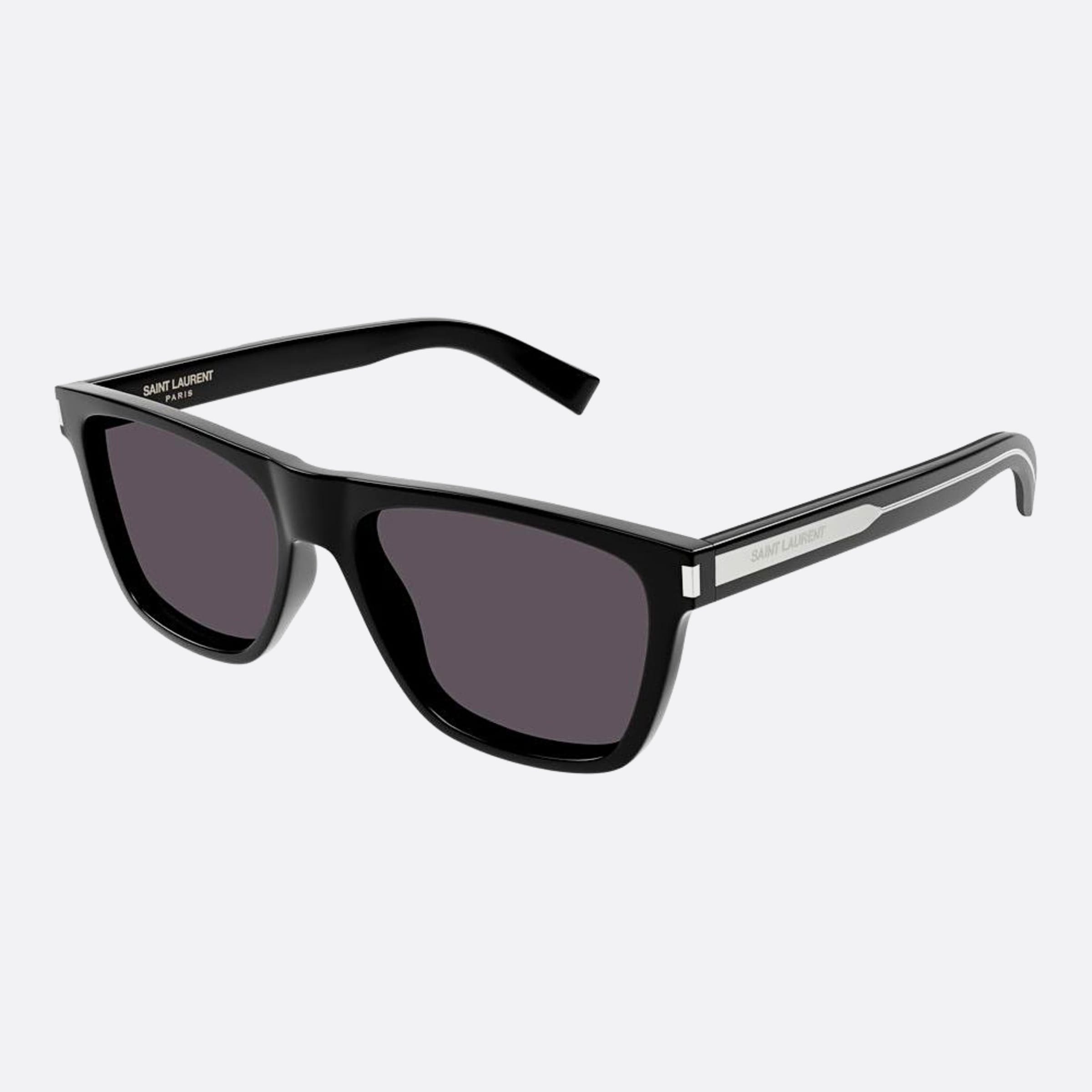 Saint 56mm Laurent Black Round Man Sunglasses - Side View