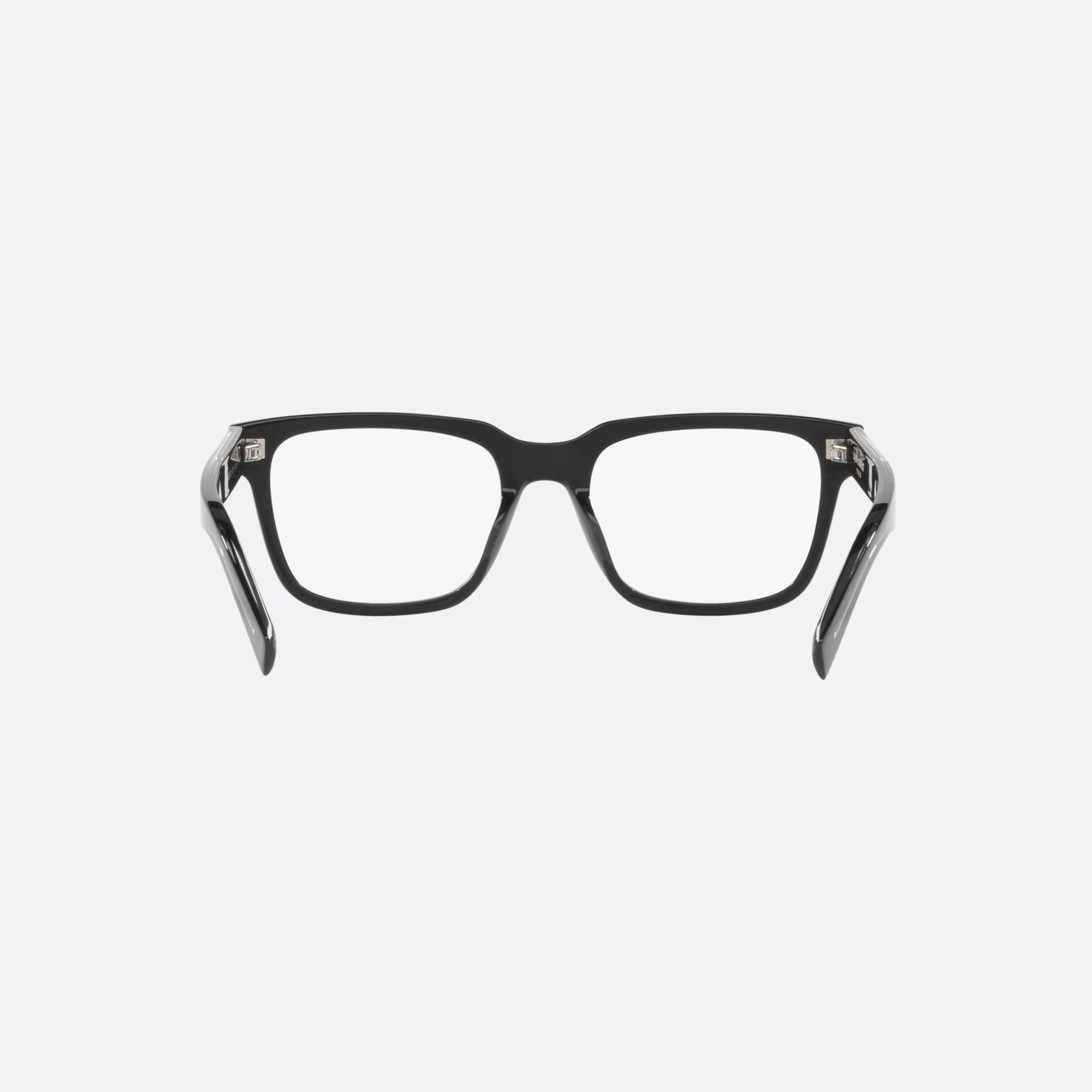 Saint 54mm Laurent Black Square Unisex Eyeglasses - Side View