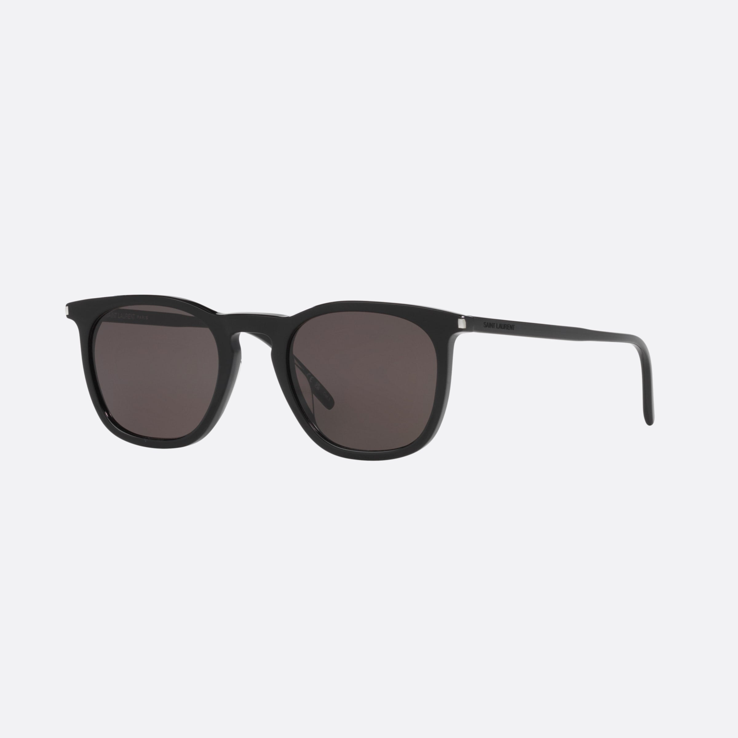 Saint 49mm Laurent Black Round Man Sunglasses - Main View