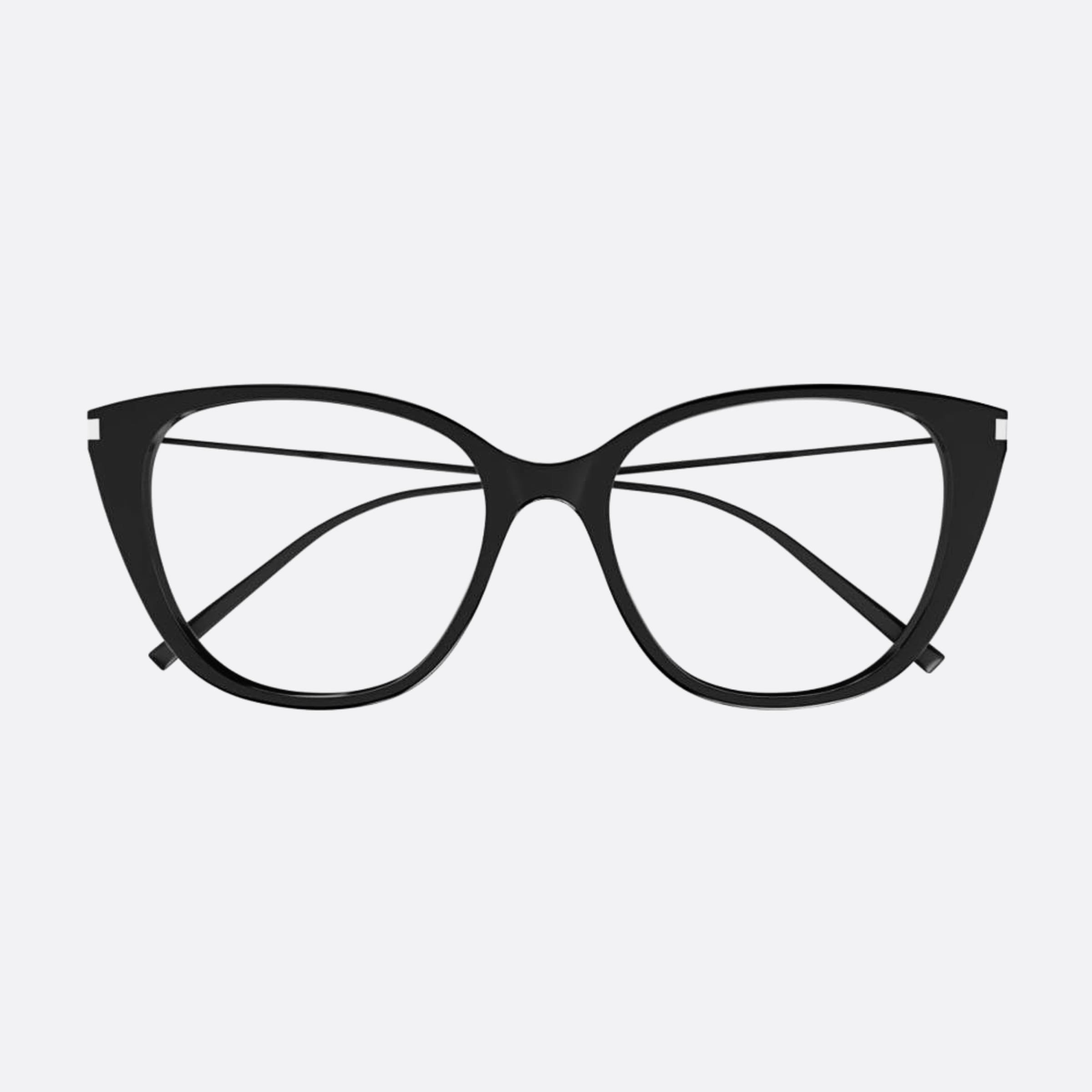 Saint 54mm Laurent Black Cat Eye Woman Eyeglasses - Main View
