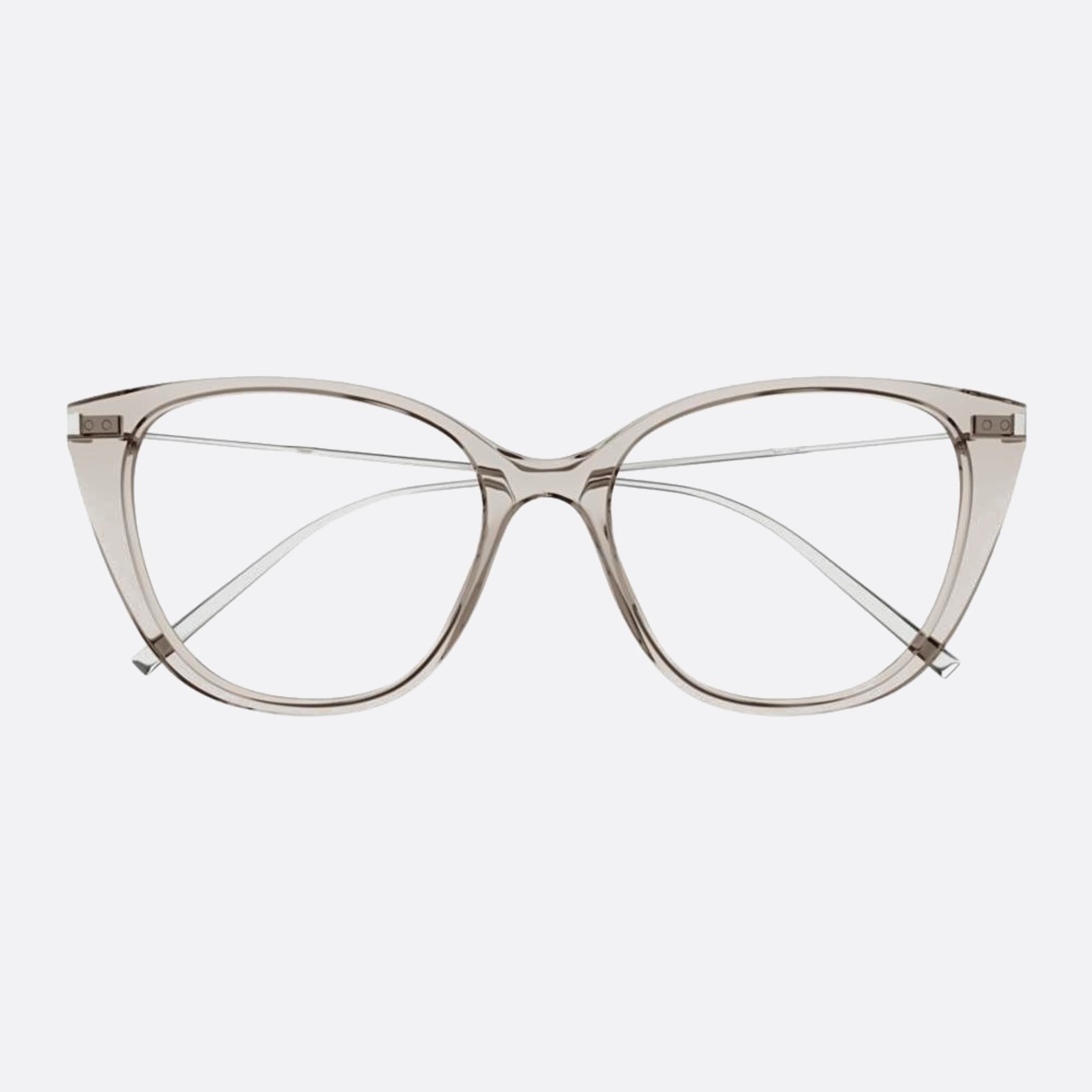 Saint 54mm Laurent Brown Cat Eye Woman Eyeglasses - Main View