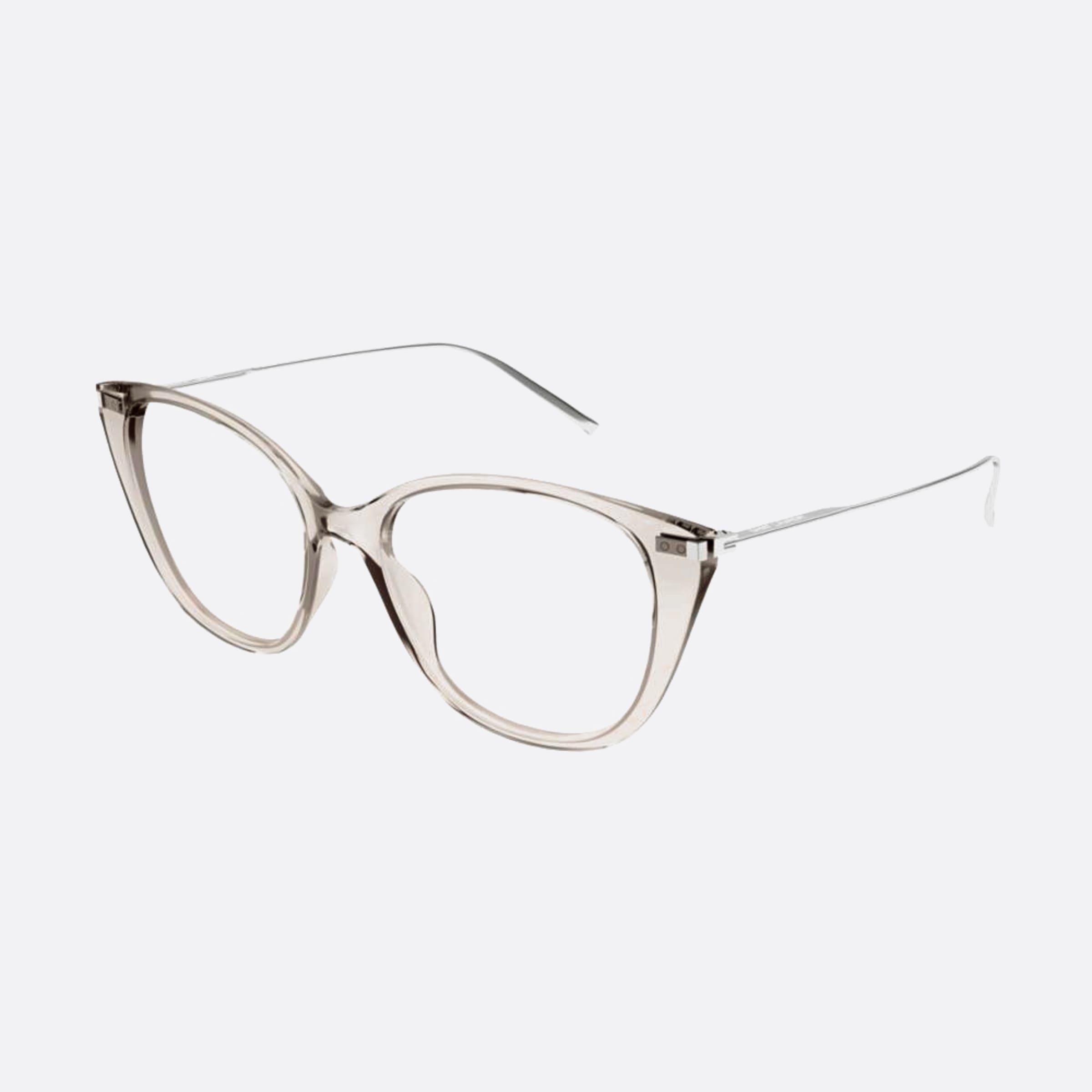 Saint 54mm Laurent Brown Cat Eye Woman Eyeglasses - Side View