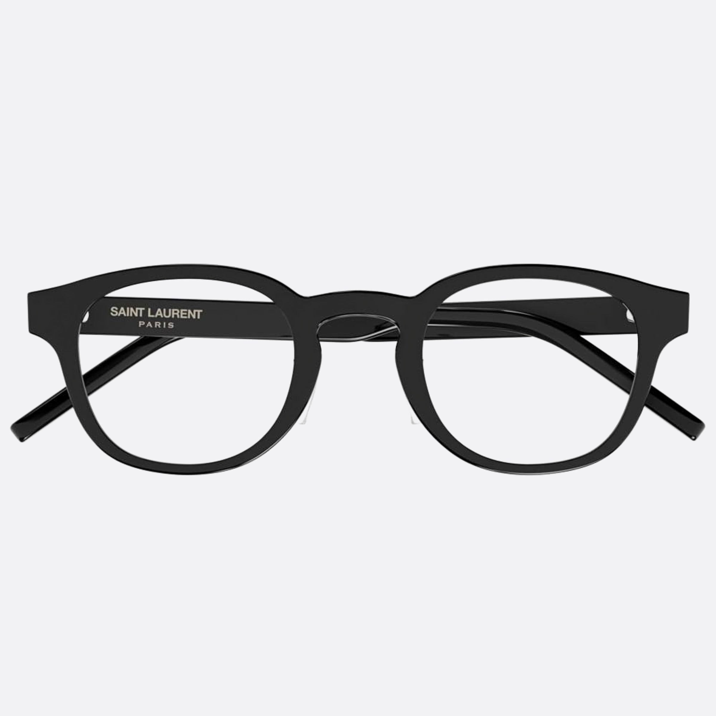Saint 46mm Laurent Black Round Unisex Eyeglasses - Main View