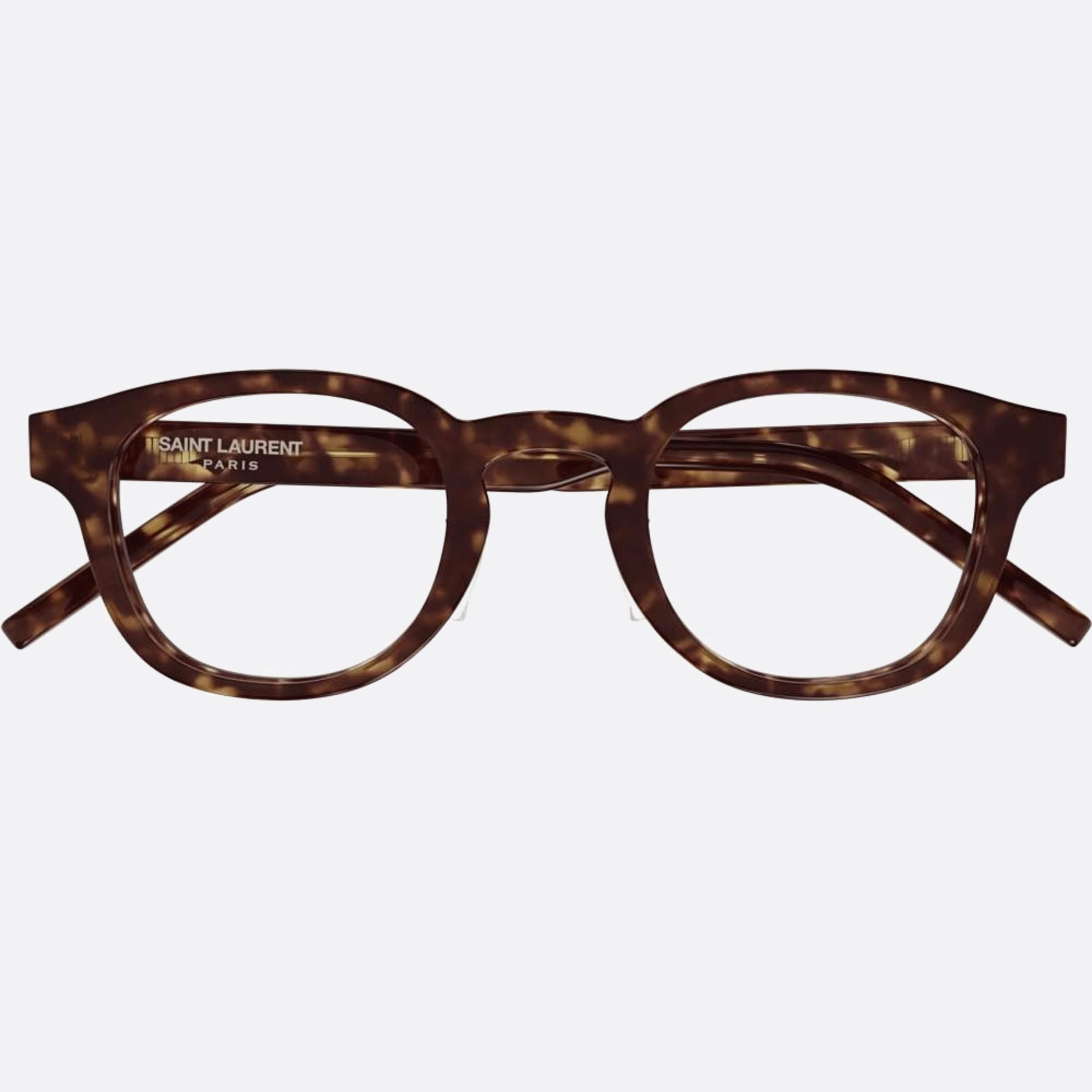 Saint 46mm Laurent Havana Round Unisex Eyeglasses - Main View