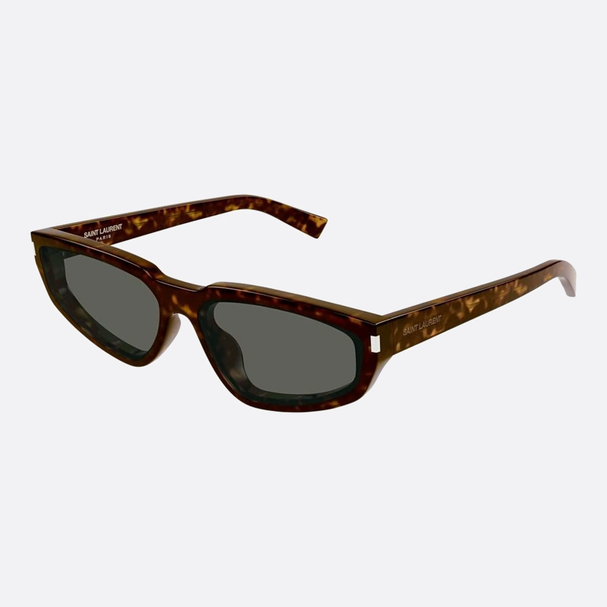 Saint 61mm Laurent Nova Havana Cat Eye Woman Sunglasses - Side View