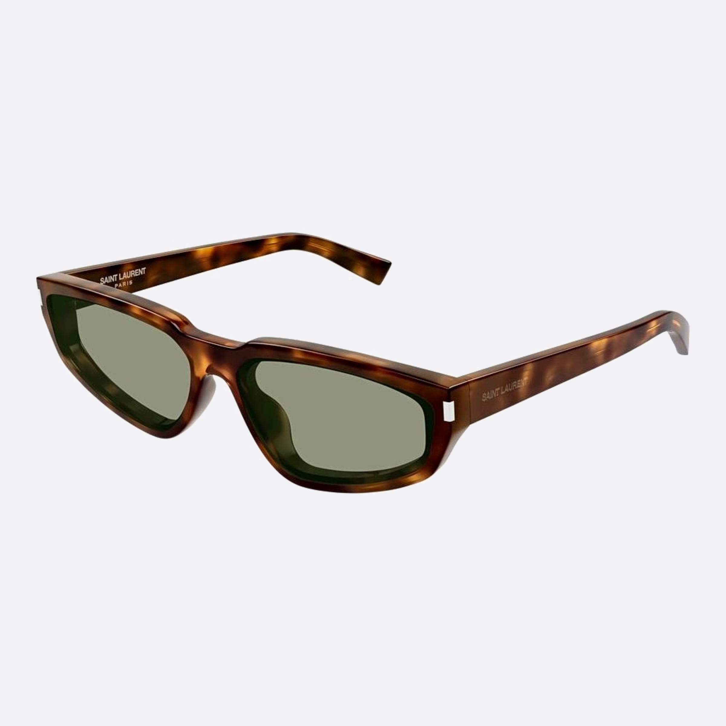 Saint 61mm Laurent Nova Havana Cat Eye Woman Sunglasses - Side View