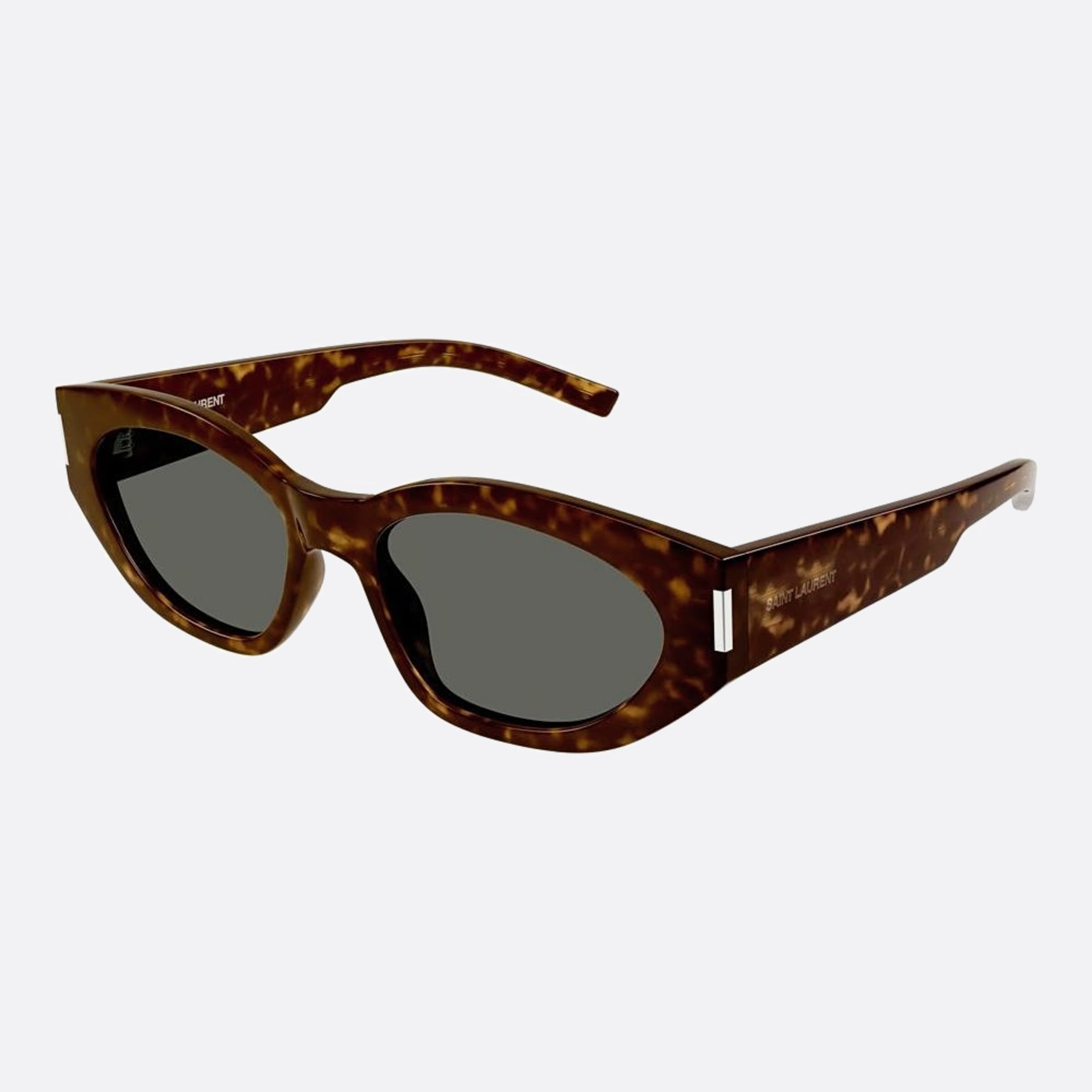 Saint 55mm Laurent Havana Cat Eye Woman Sunglasses - Side View