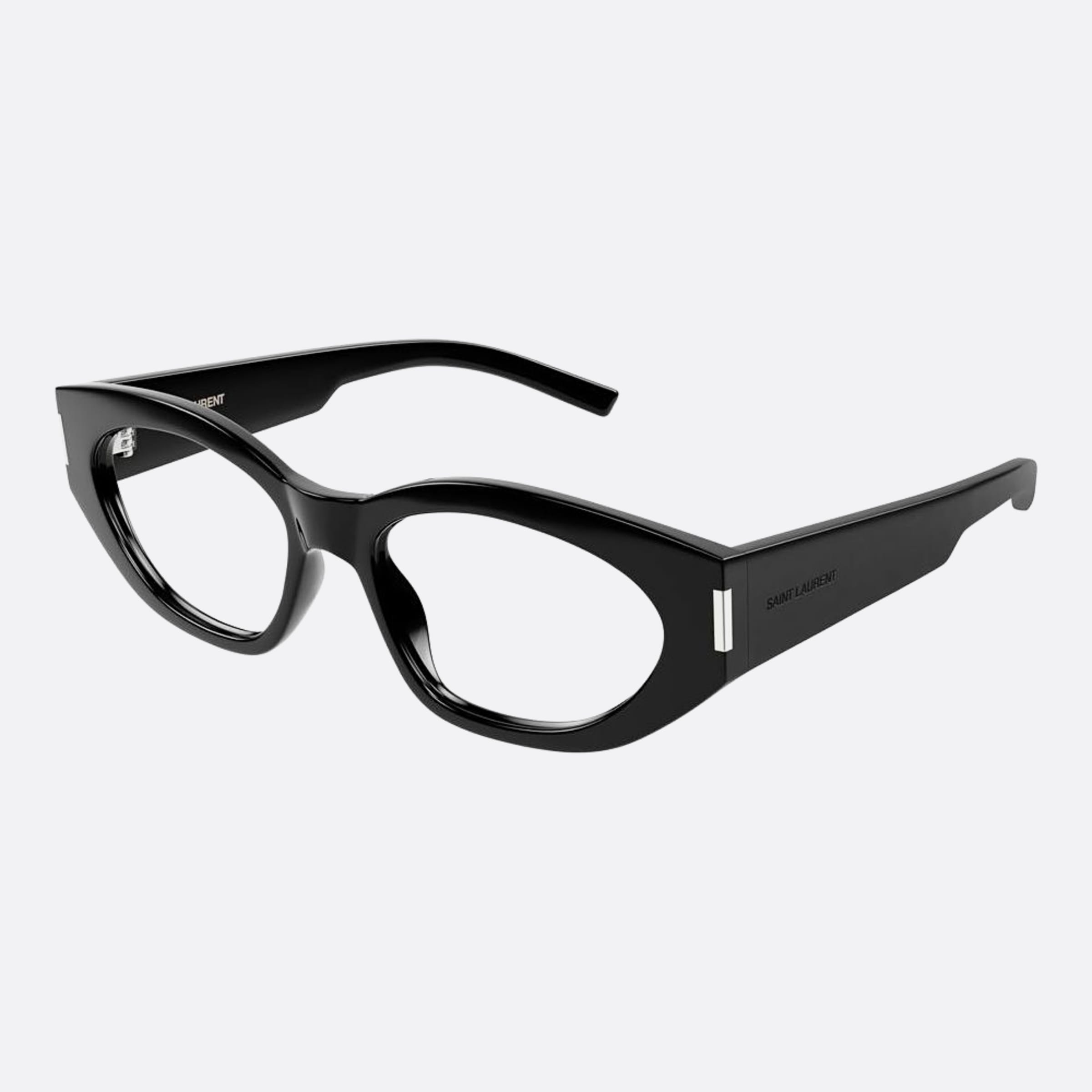 Saint 55mm Laurent Opt Black Cat Eye Woman Eyeglasses - Side View