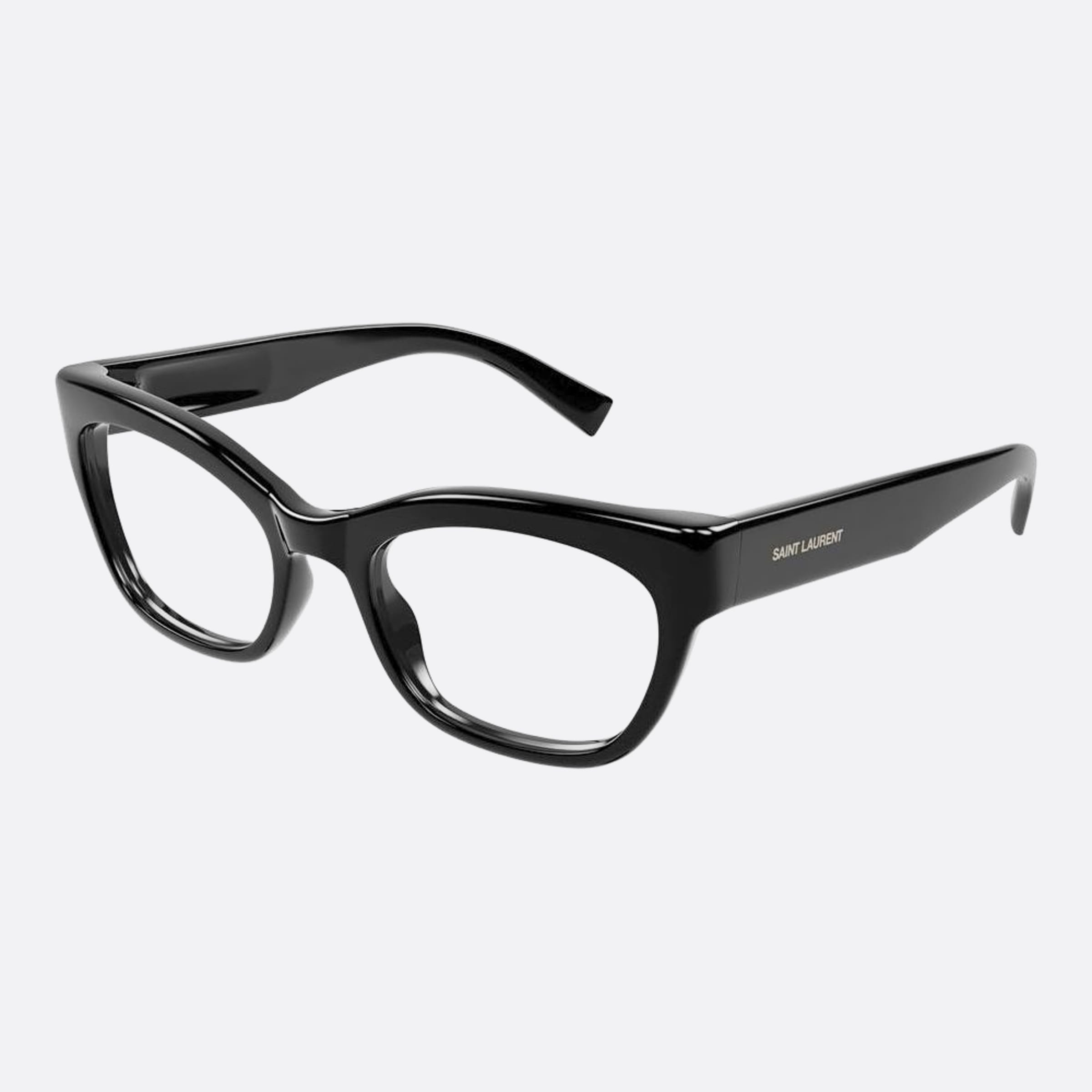 Saint 52mm Laurent Black Cat Eye Women Eyeglasses - Side View