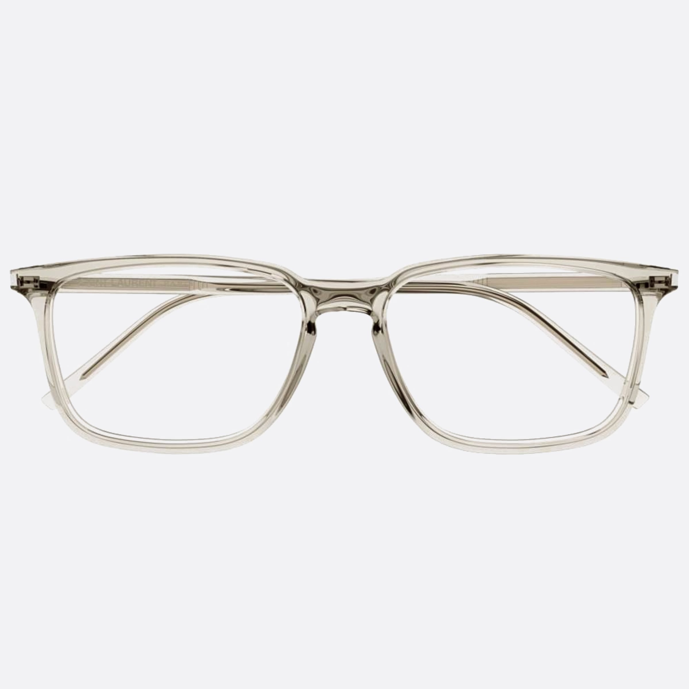 Saint 55mm Laurent Transparent Squared Unisex Eyeglasses - Main View