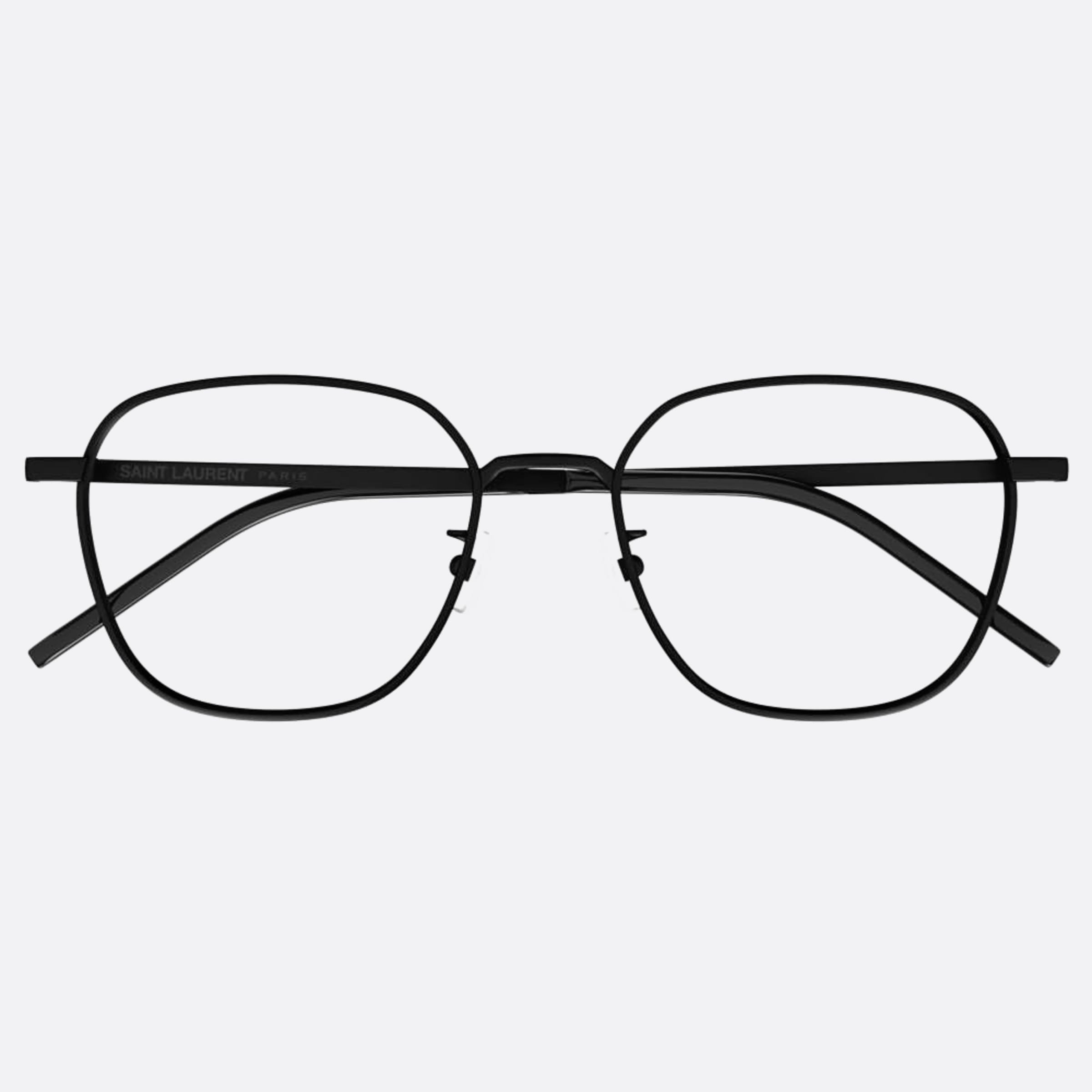 Saint 53mm Laurent Black Round Woman Eyeglasses - Main View