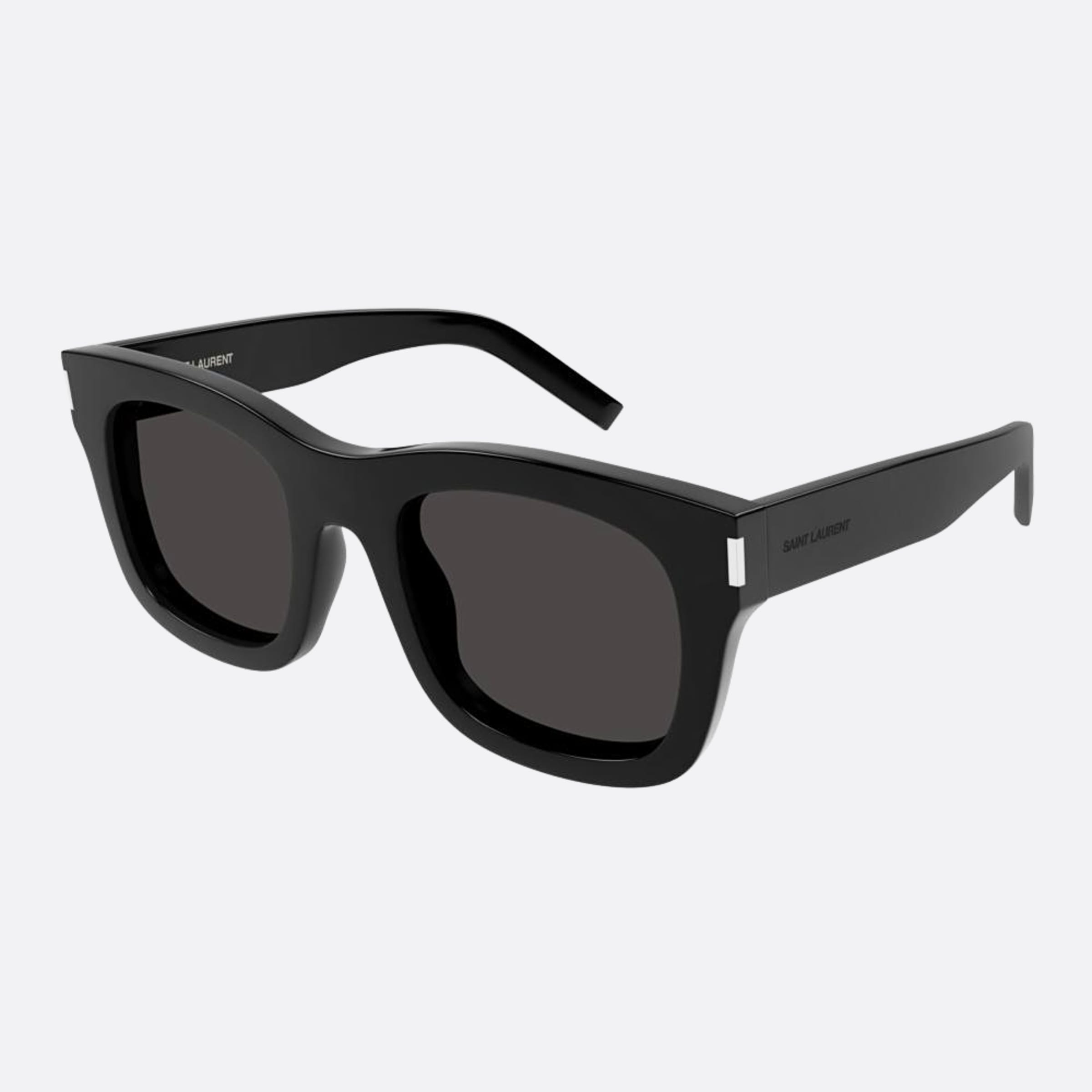 Saint 55mm Laurent Monceau Black Squared Woman Sunglasses - Side View