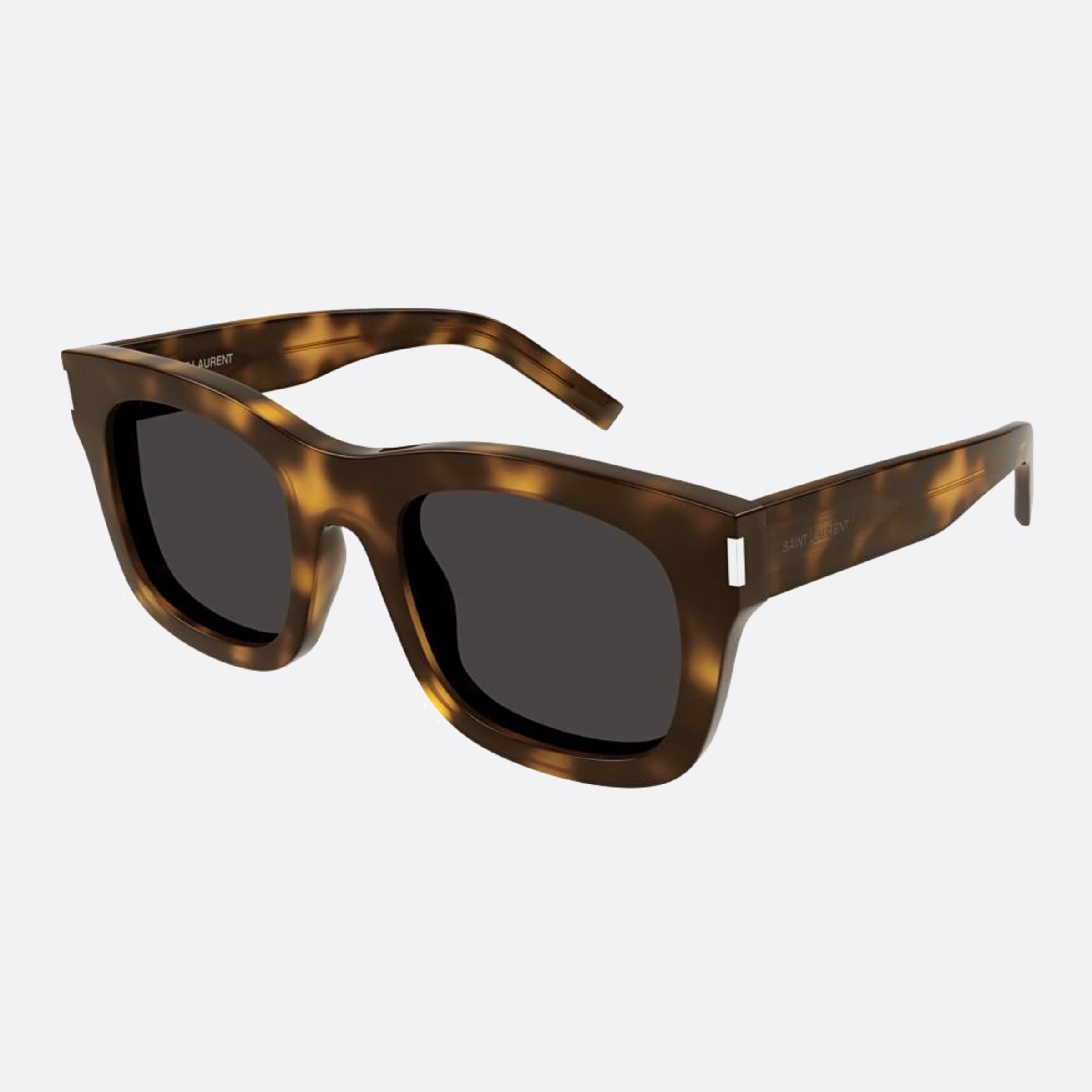 Saint 55mm Laurent Monceau Hgr Havana Squared Woman Sunglasses - Side View