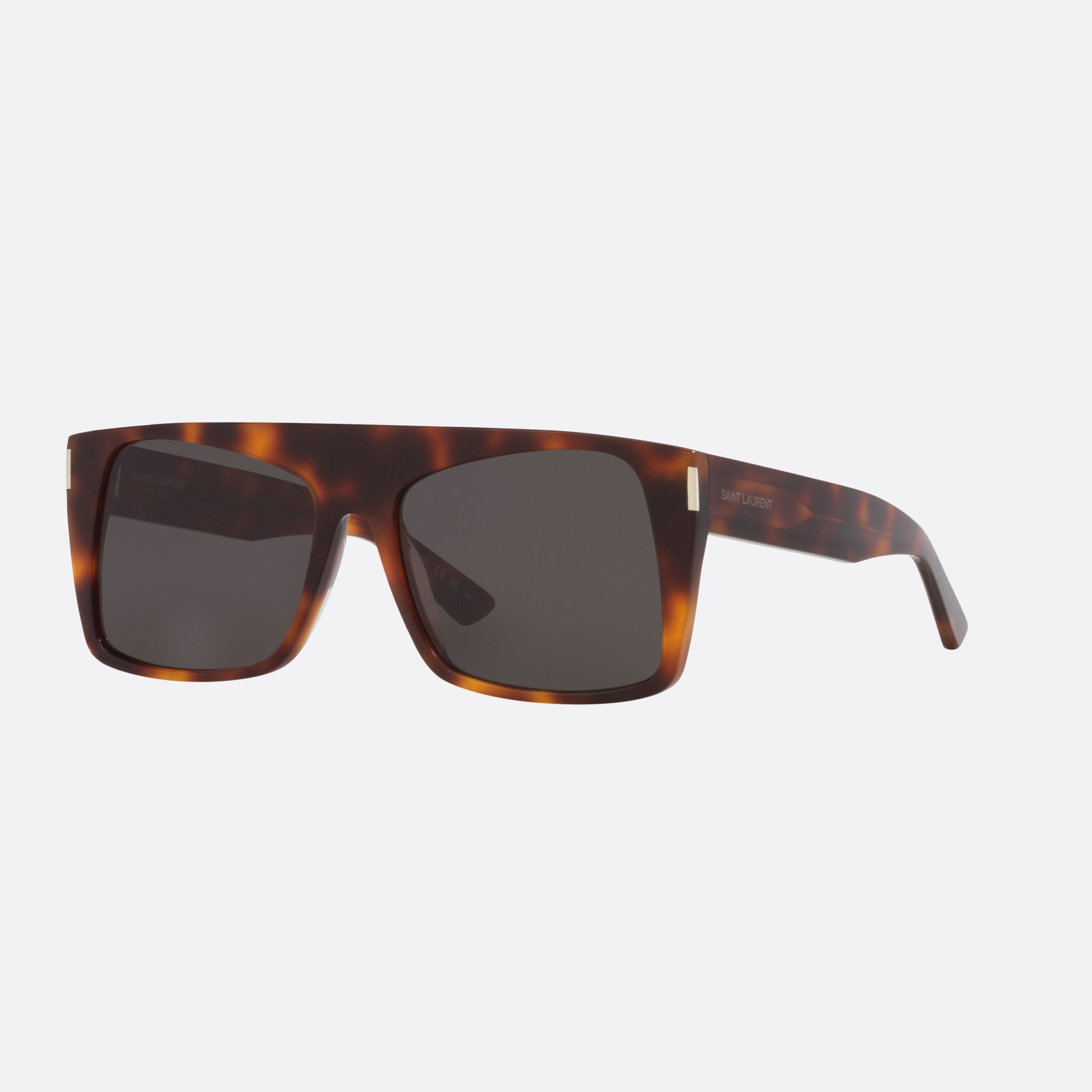 Saint 58mm Laurent Tortoise Rectangle Woman Sunglasses - Main View