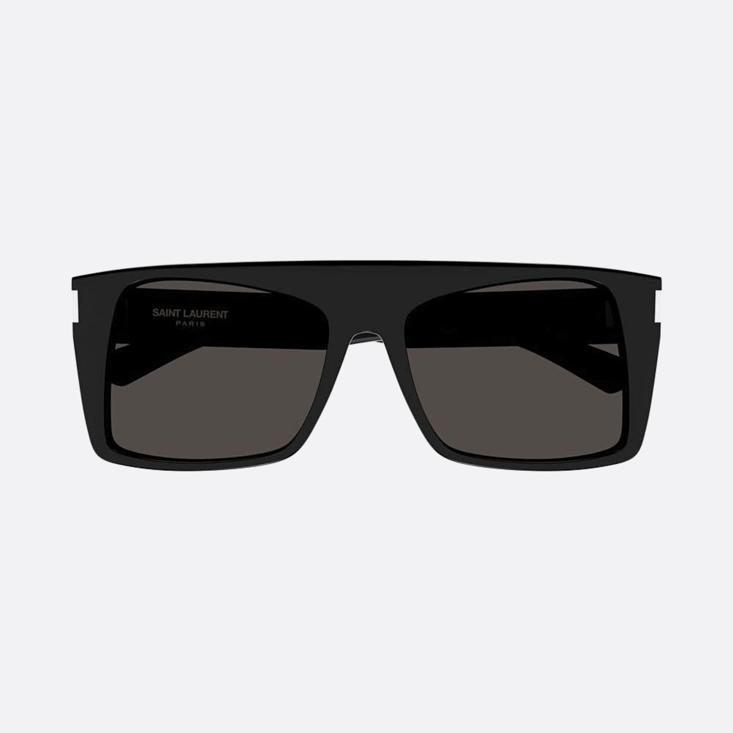 Saint 58mm Laurent Vitti Black Squared Woman Sunglasses - Detail View