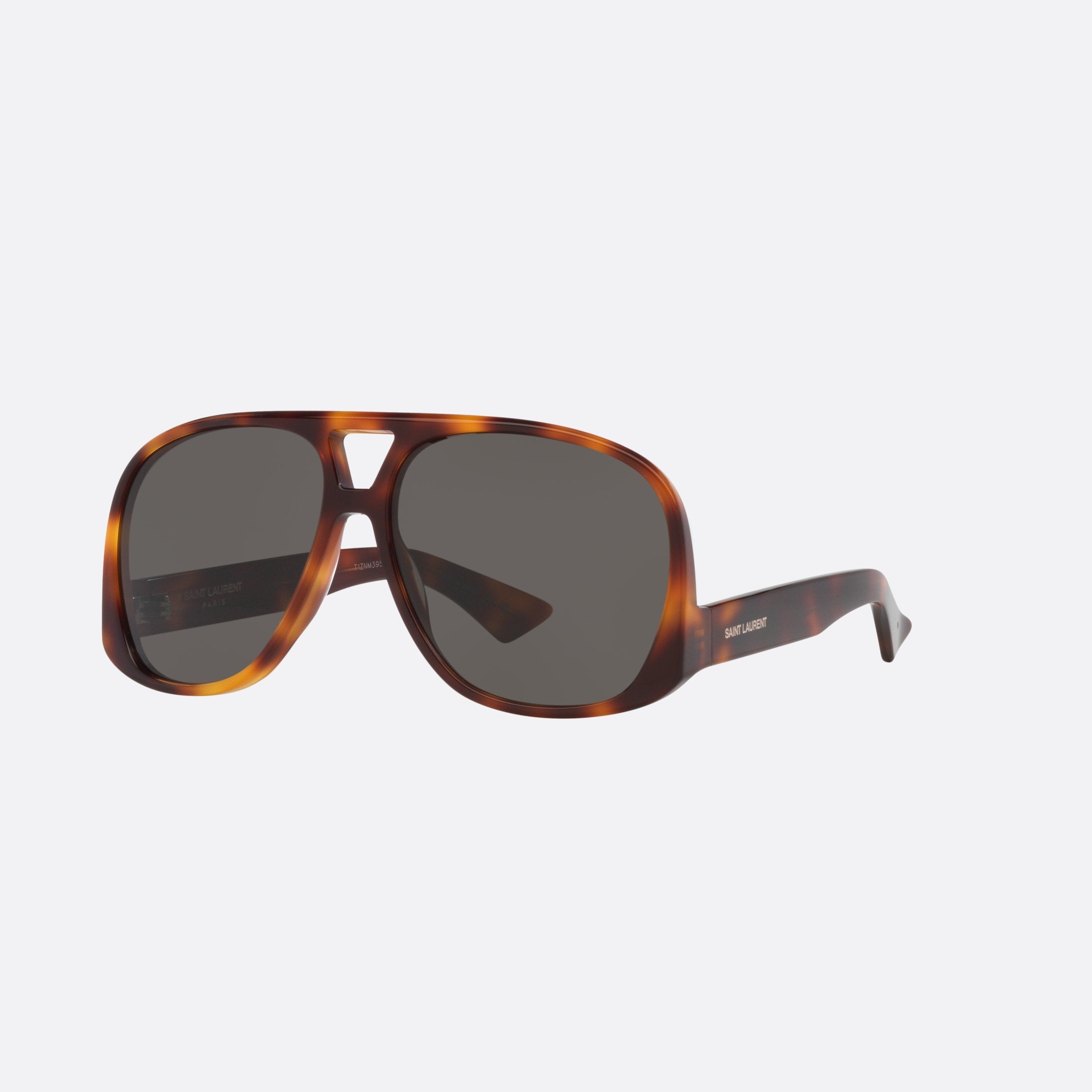 Saint 59mm Laurent Tortoise Pilot Woman Sunglasses - Main View