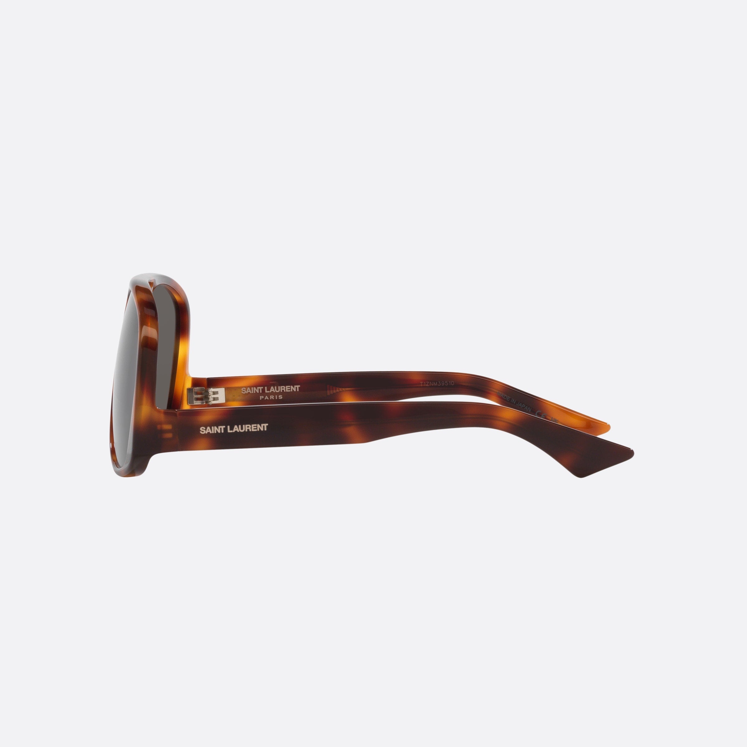 Saint 59mm Laurent Tortoise Pilot Woman Sunglasses - Detail View
