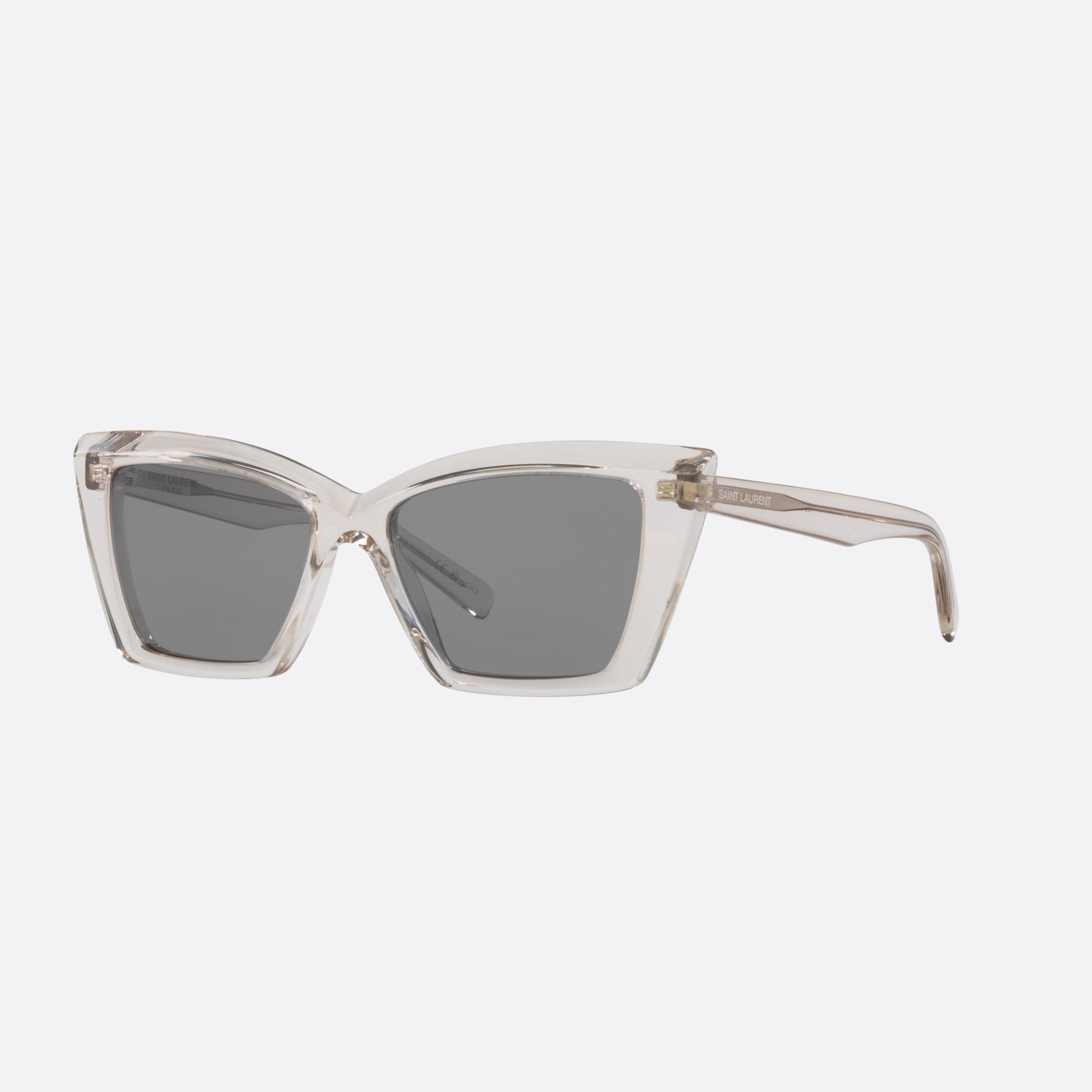 Saint 54mm Laurent Bes Brown Cat Eye Woman Sunglasses - Main View
