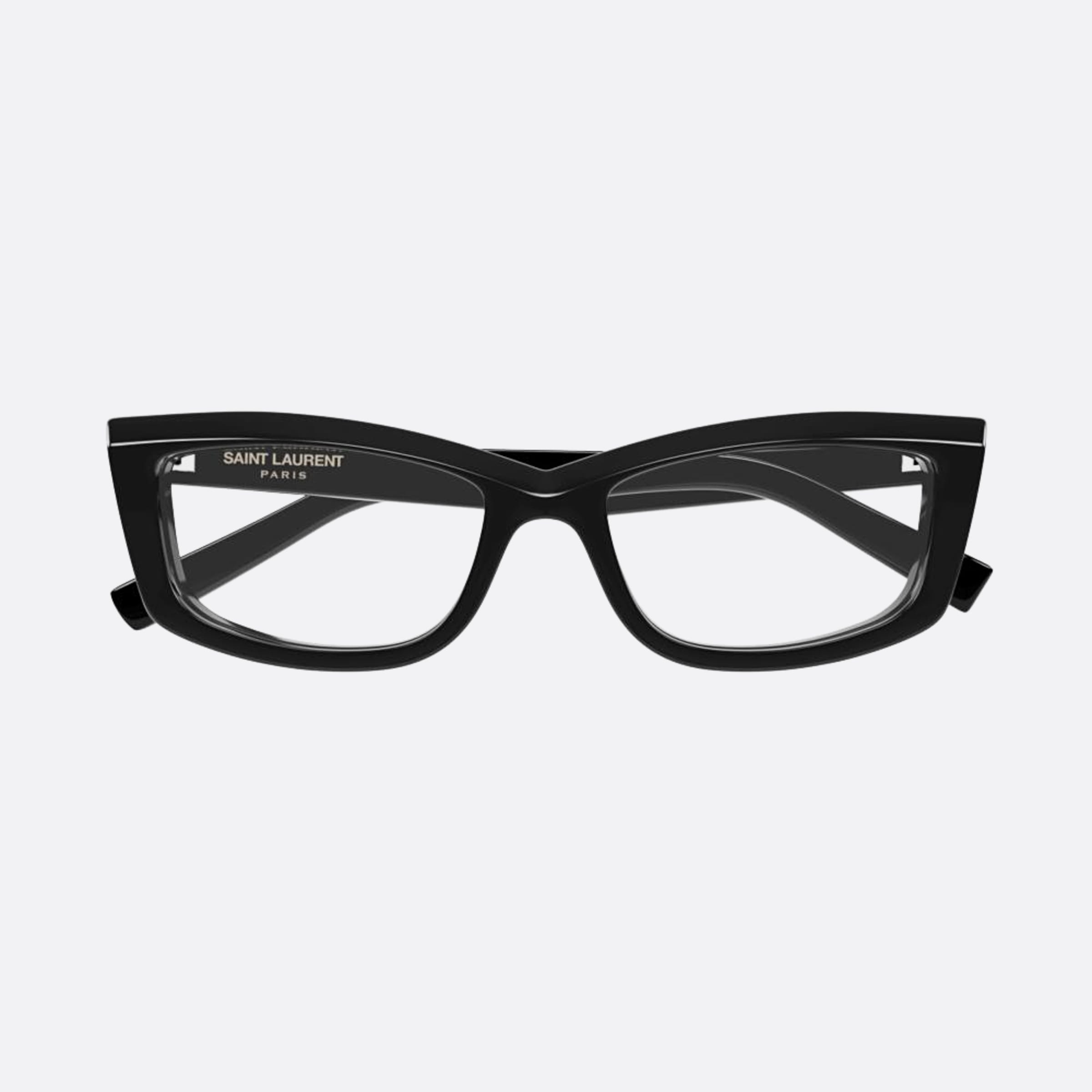 Saint 54mm Laurent Opt Black Cat Eye Woman Eyeglasses - Main View