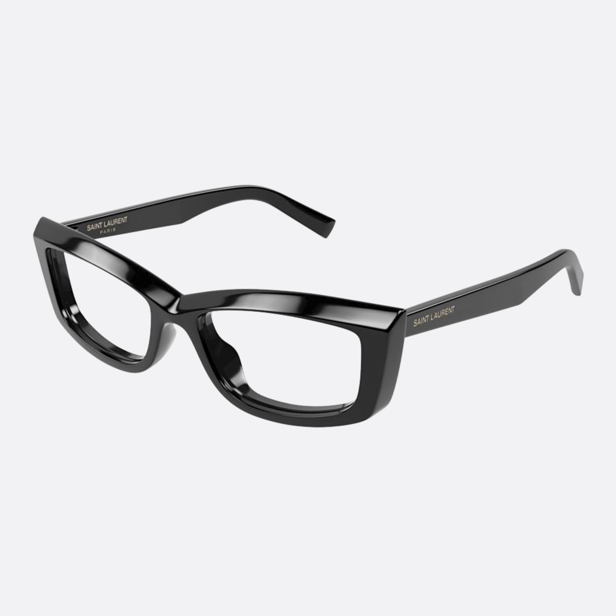 Saint 54mm Laurent Opt Black Cat Eye Woman Eyeglasses - Side View