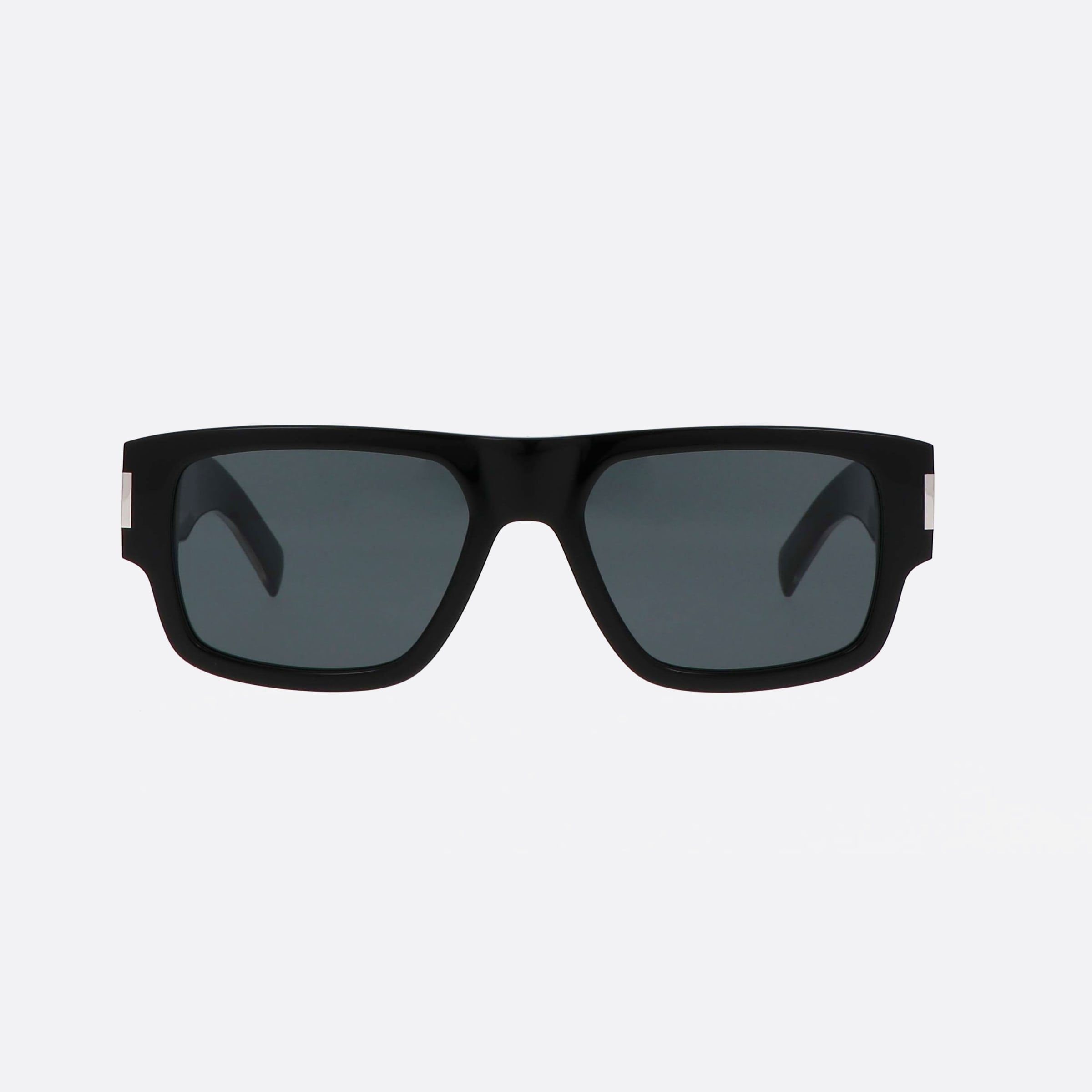 Saint 55mm Laurent Black Squared Man Sunglasses - Side View