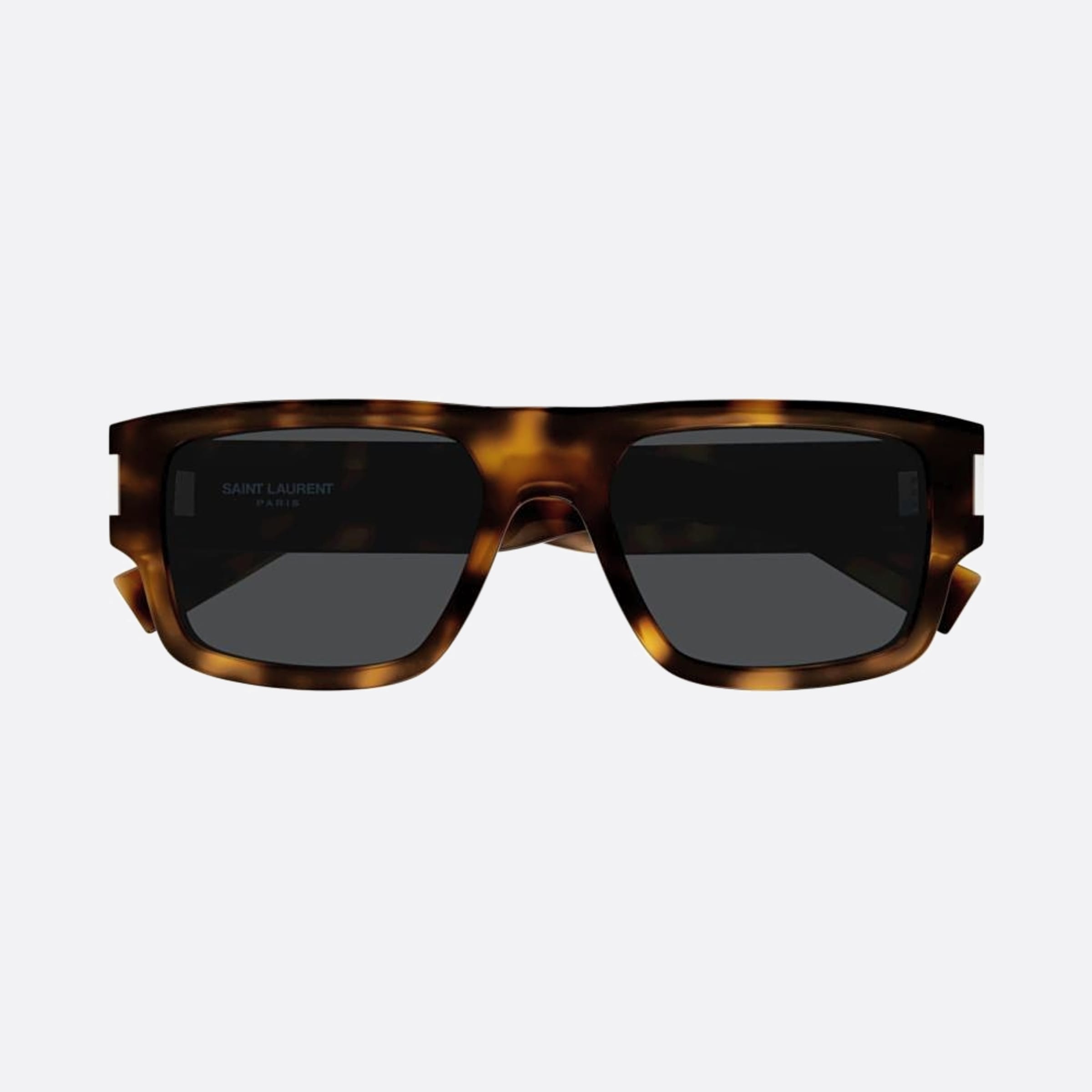 Saint 55mm Laurent Havana Squared Man Sunglasses - Main View