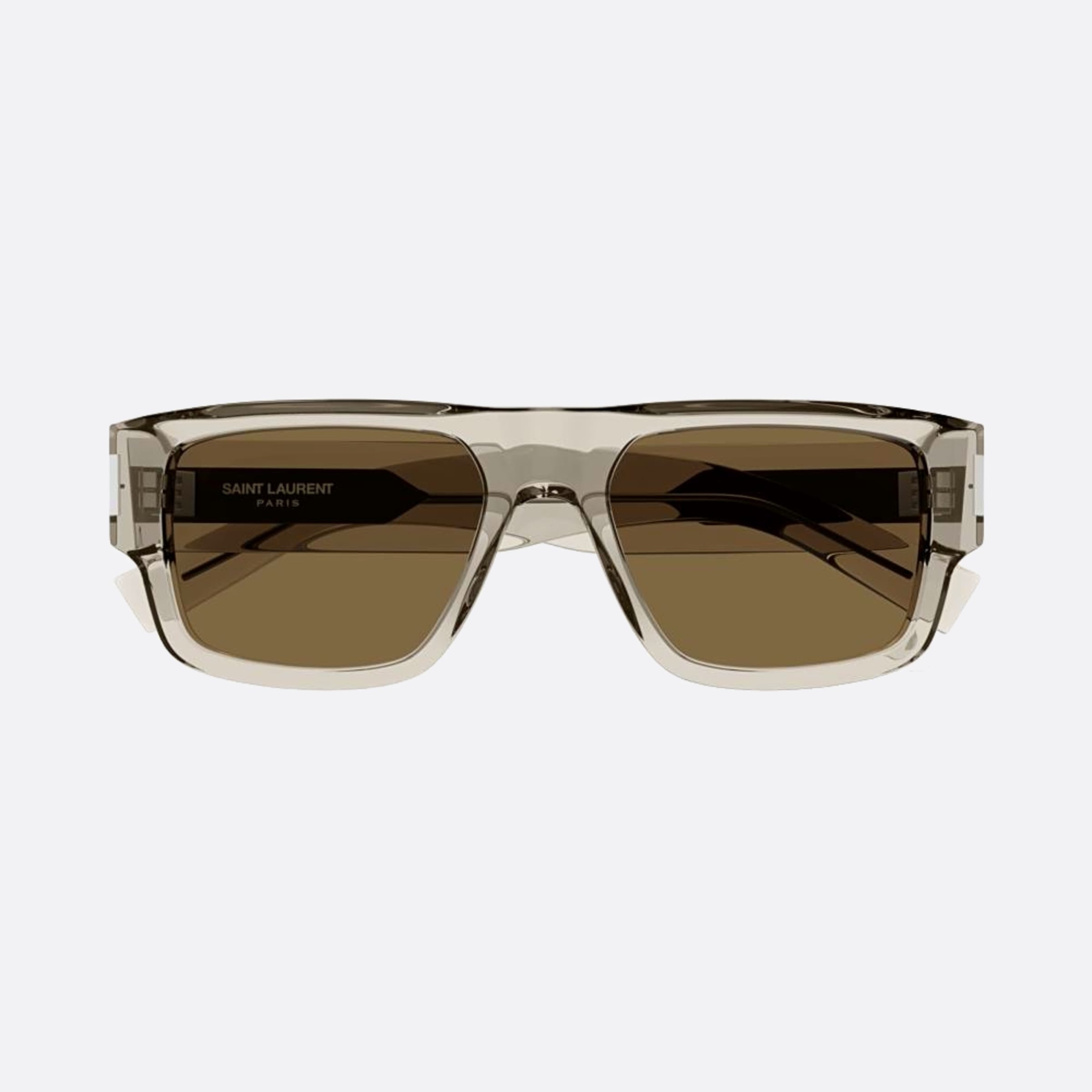 Saint 55mm Laurent Beb Brown Squared Man Sunglasses - Main View