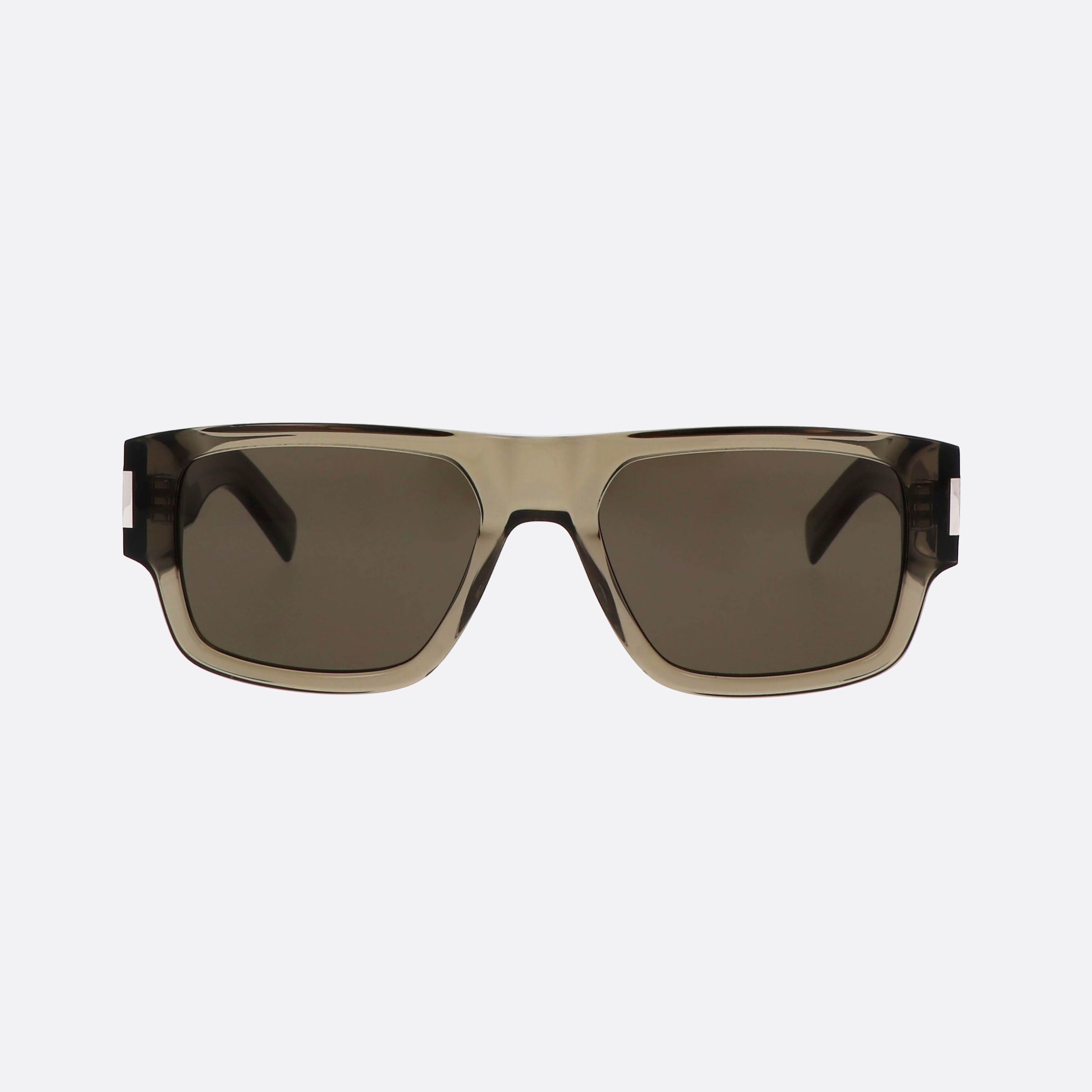 Saint 55mm Laurent Dgt Green Squared Man Sunglasses - Side View