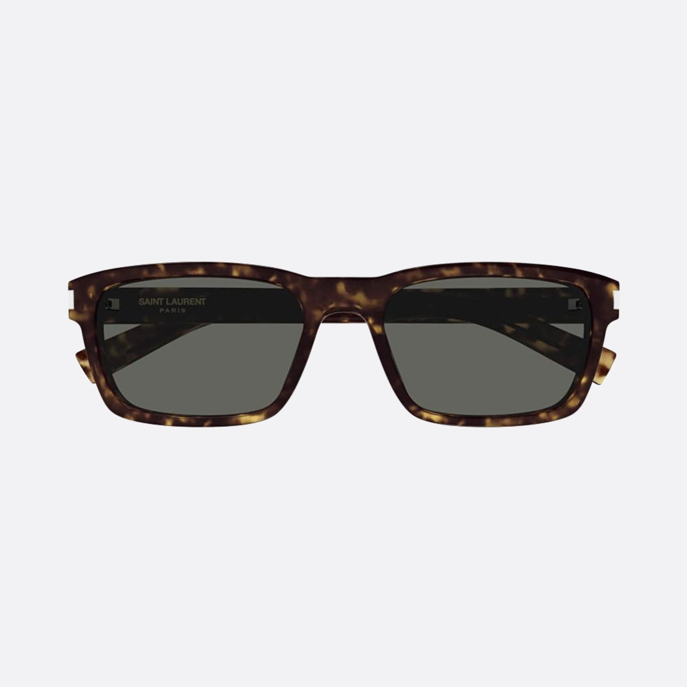 Saint 57mm Laurent Havana Squared Man Sunglasses - Main View