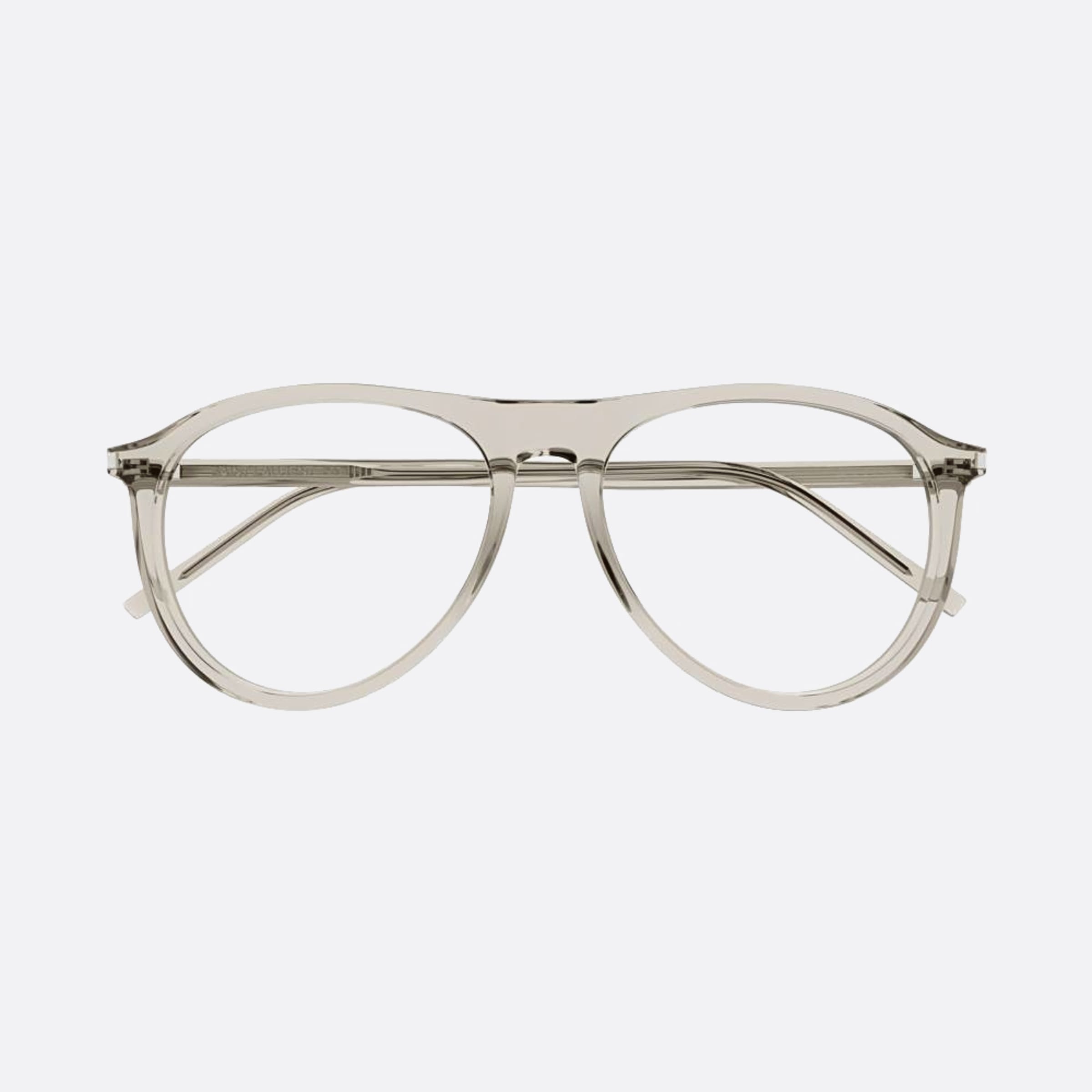 Saint 56mm Laurent Opt Transparent Round Unisex Eyeglasses - Main View