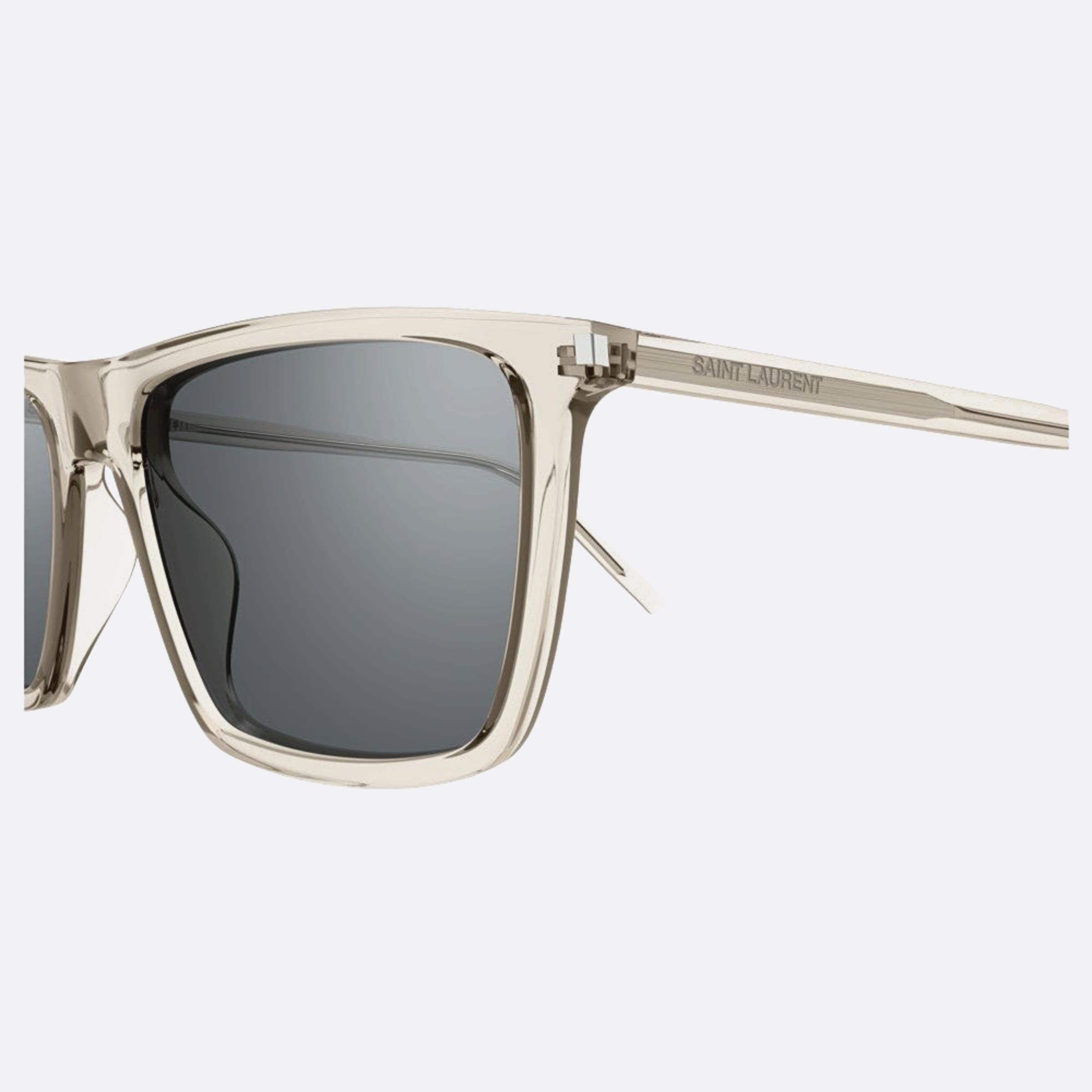 Saint 56mm Laurent Bes Brown Squared Man Sunglasses - Detail View