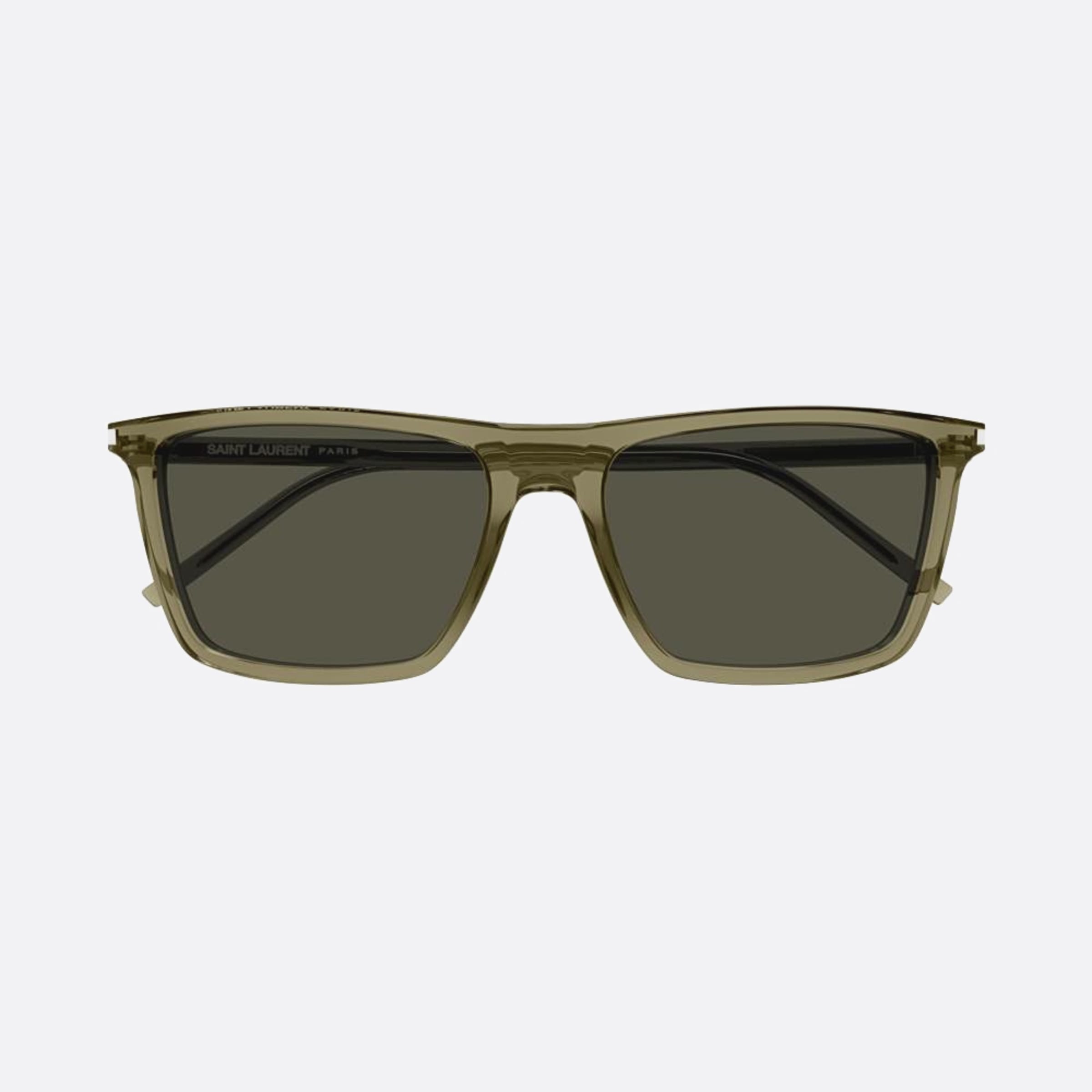 Saint 56mm Laurent Grg Green Squared Man Sunglasses - Main View