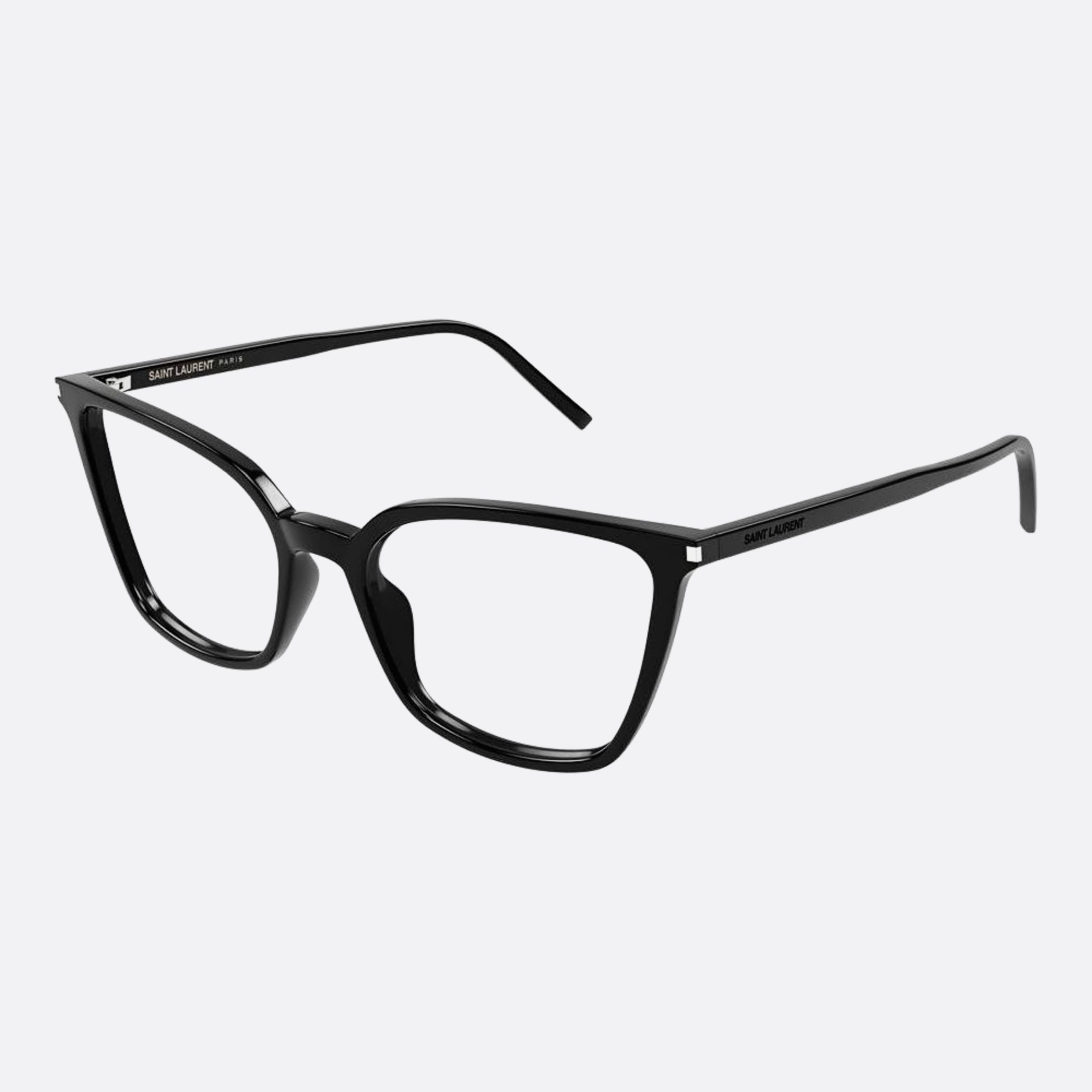 Saint 54mm Laurent Black Butterfly Woman Eyeglasses - Side View