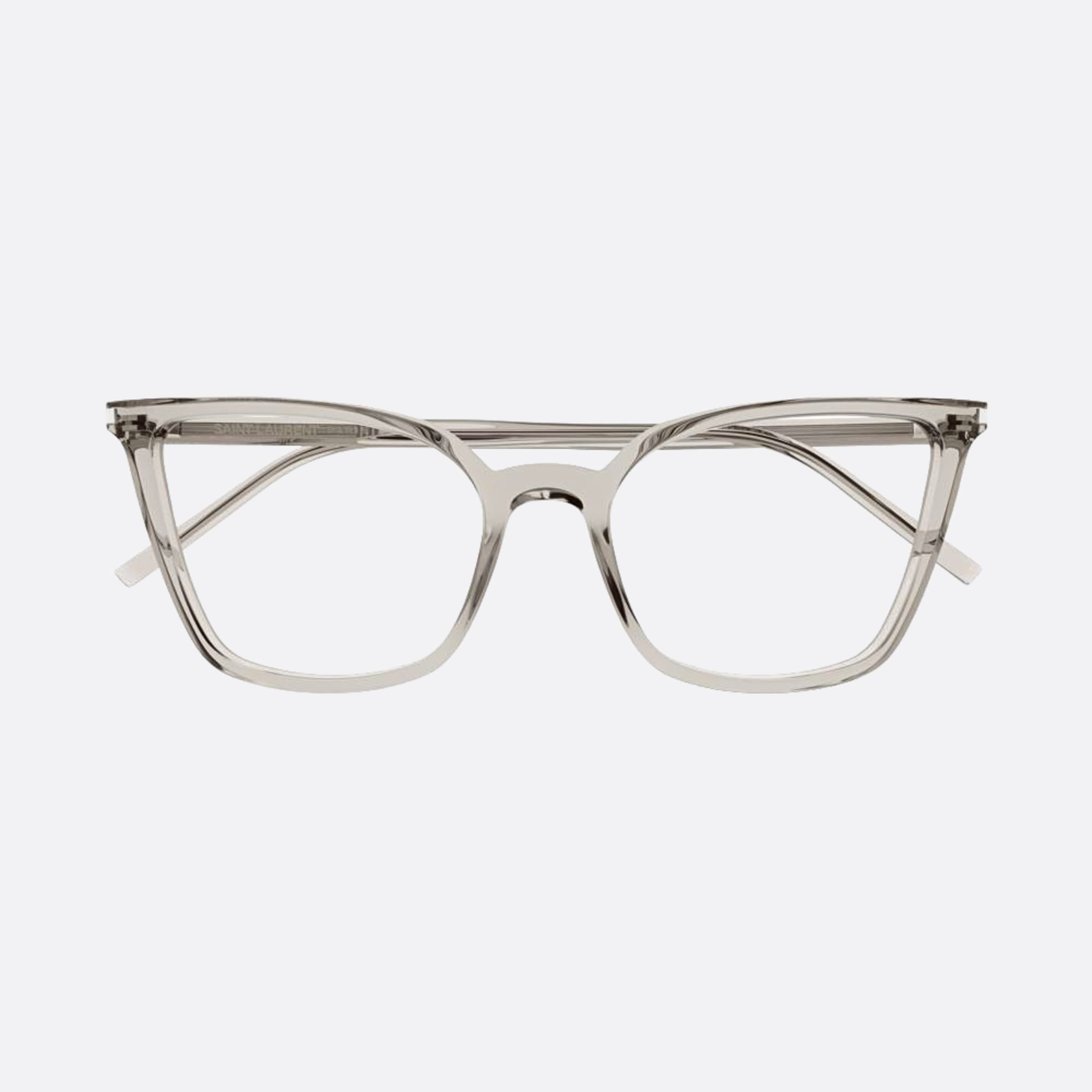 Saint 54mm Laurent Transparent Butterfly Woman Eyeglasses - Main View