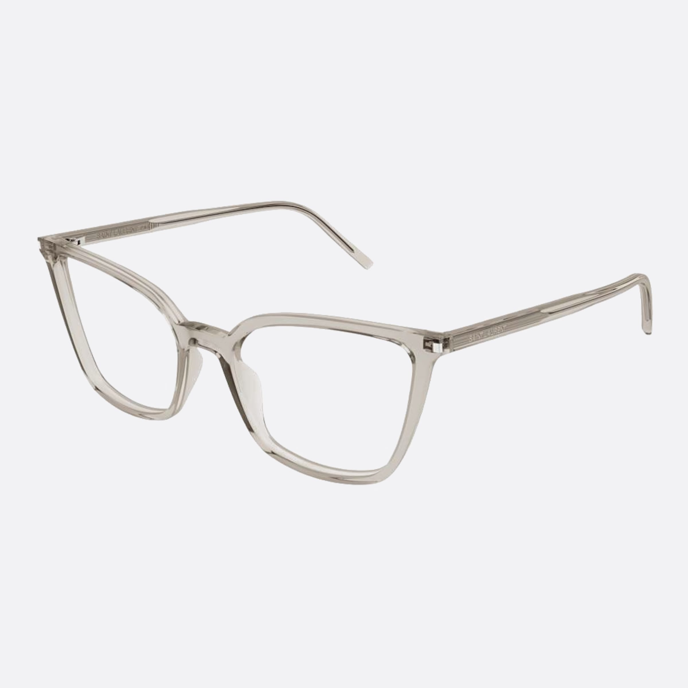 Saint 54mm Laurent Transparent Butterfly Woman Eyeglasses - Side View