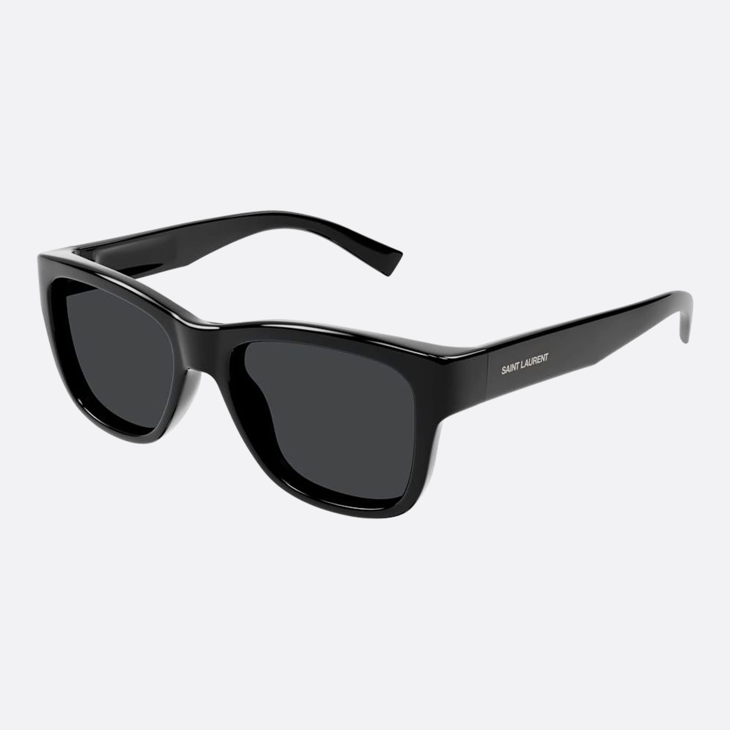 Saint 54mm Laurent Black Geometric Man Sunglasses - Side View