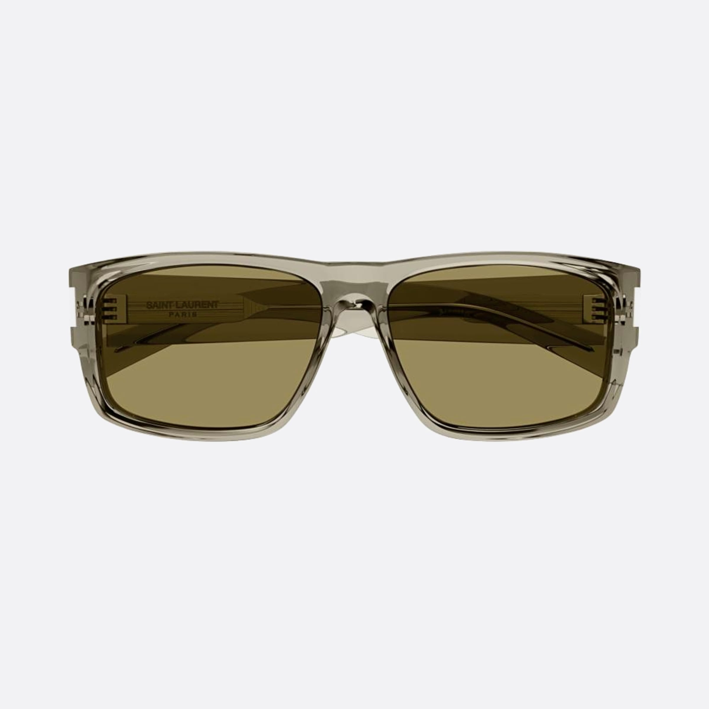 Saint 59mm Laurent Tbebr Brown Squared Man Sunglasses - Main View