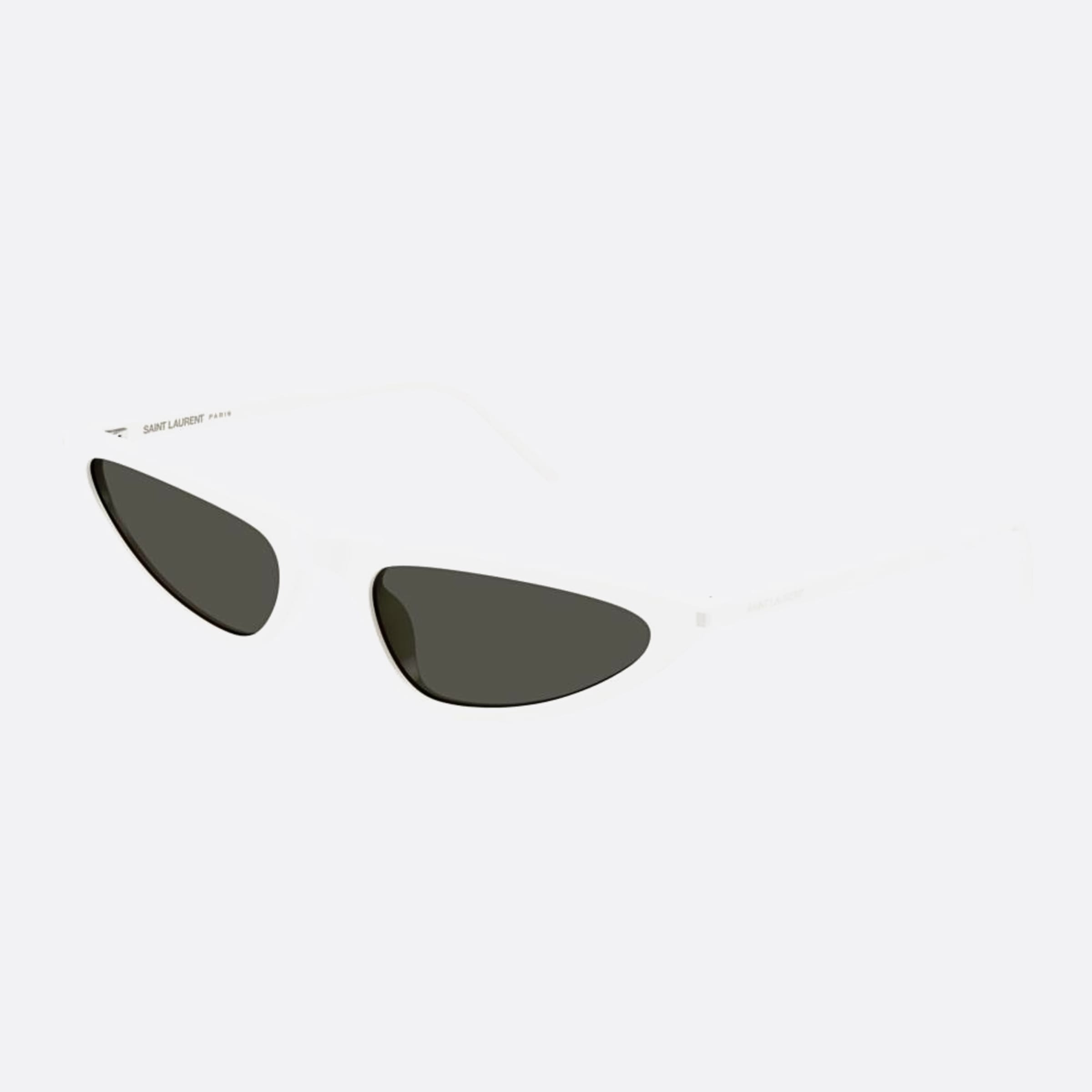 Saint 55mm Laurent White Cat Eye Woman Sunglasses - Side View