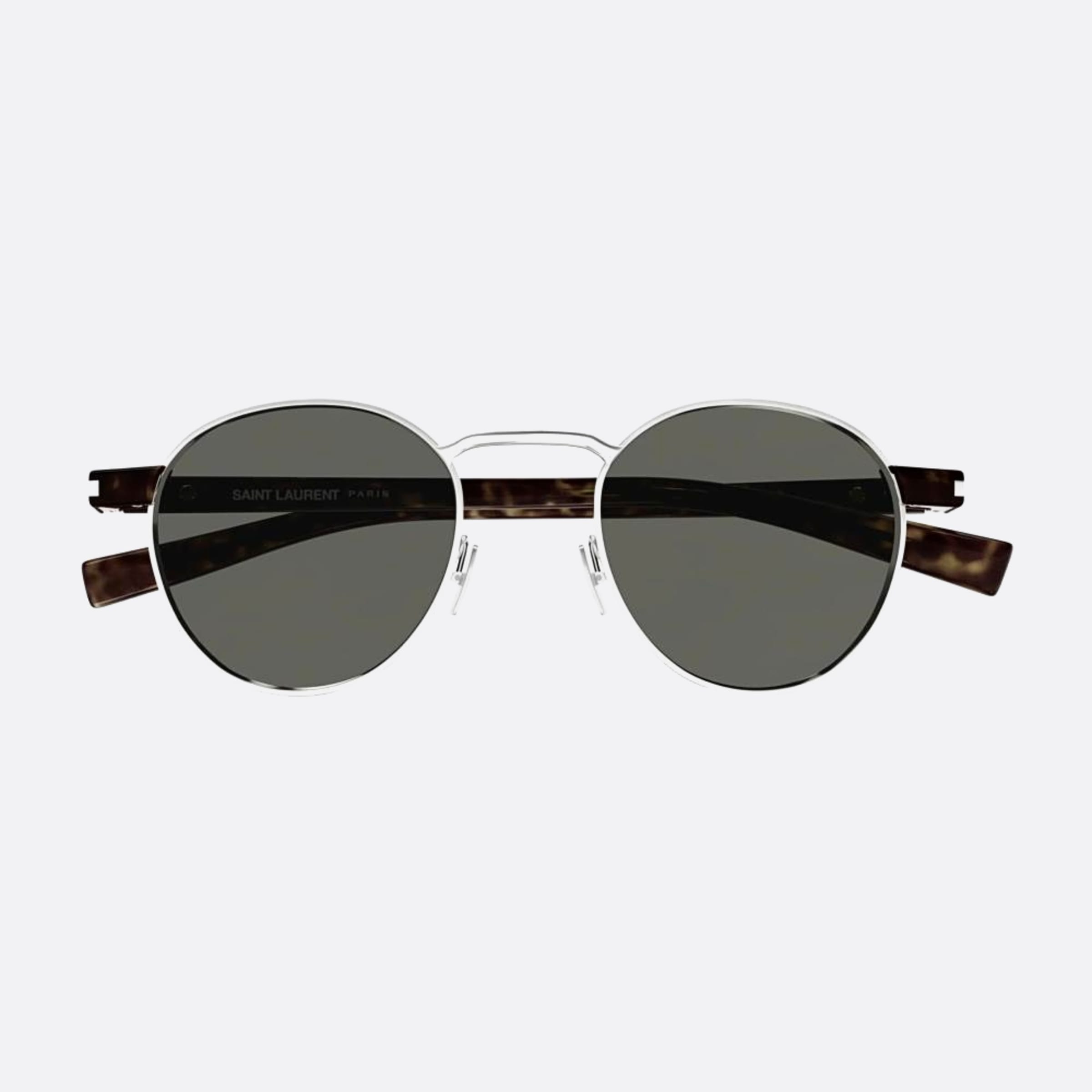 Saint 49mm Laurent Black Round Man Sunglasses - Main View