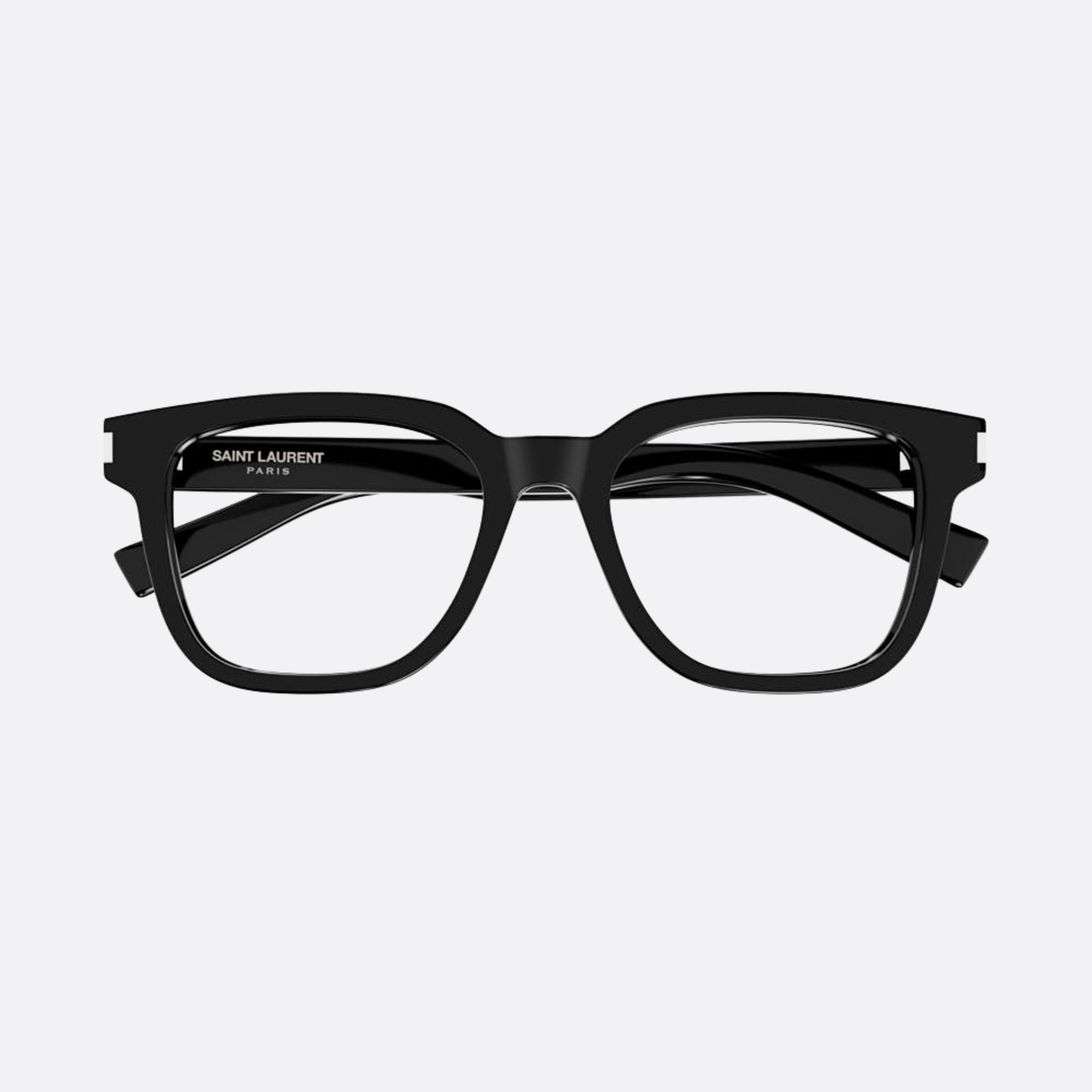Saint 52mm Laurent Opt Black Squared Man Eyeglasses - Main View