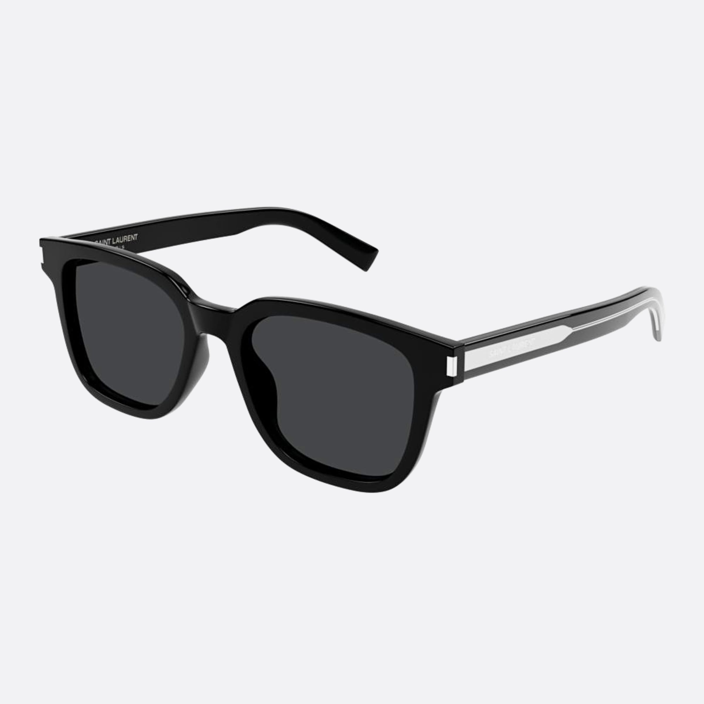 Saint 52mm Laurent Sun Black Squared Man Sunglasses - Side View