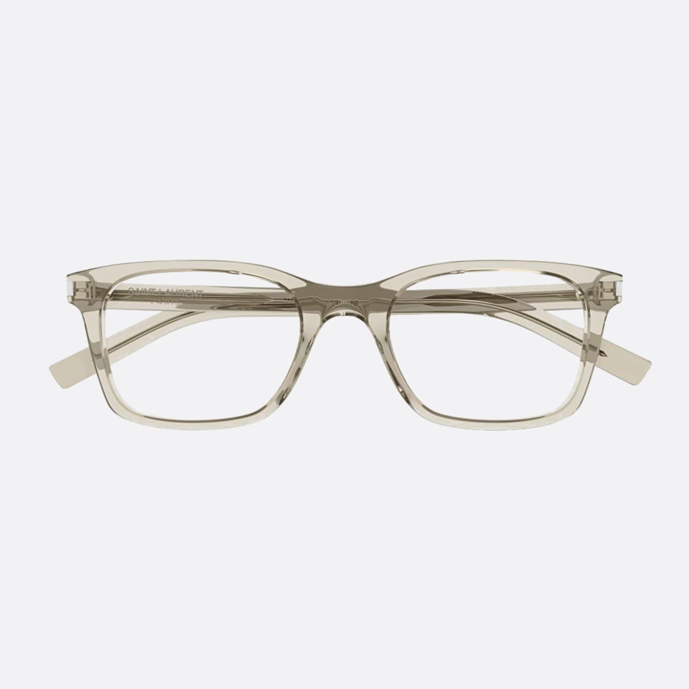 Saint 54mm Laurent Tbe Brown Squared Man Eyeglasses - Main View