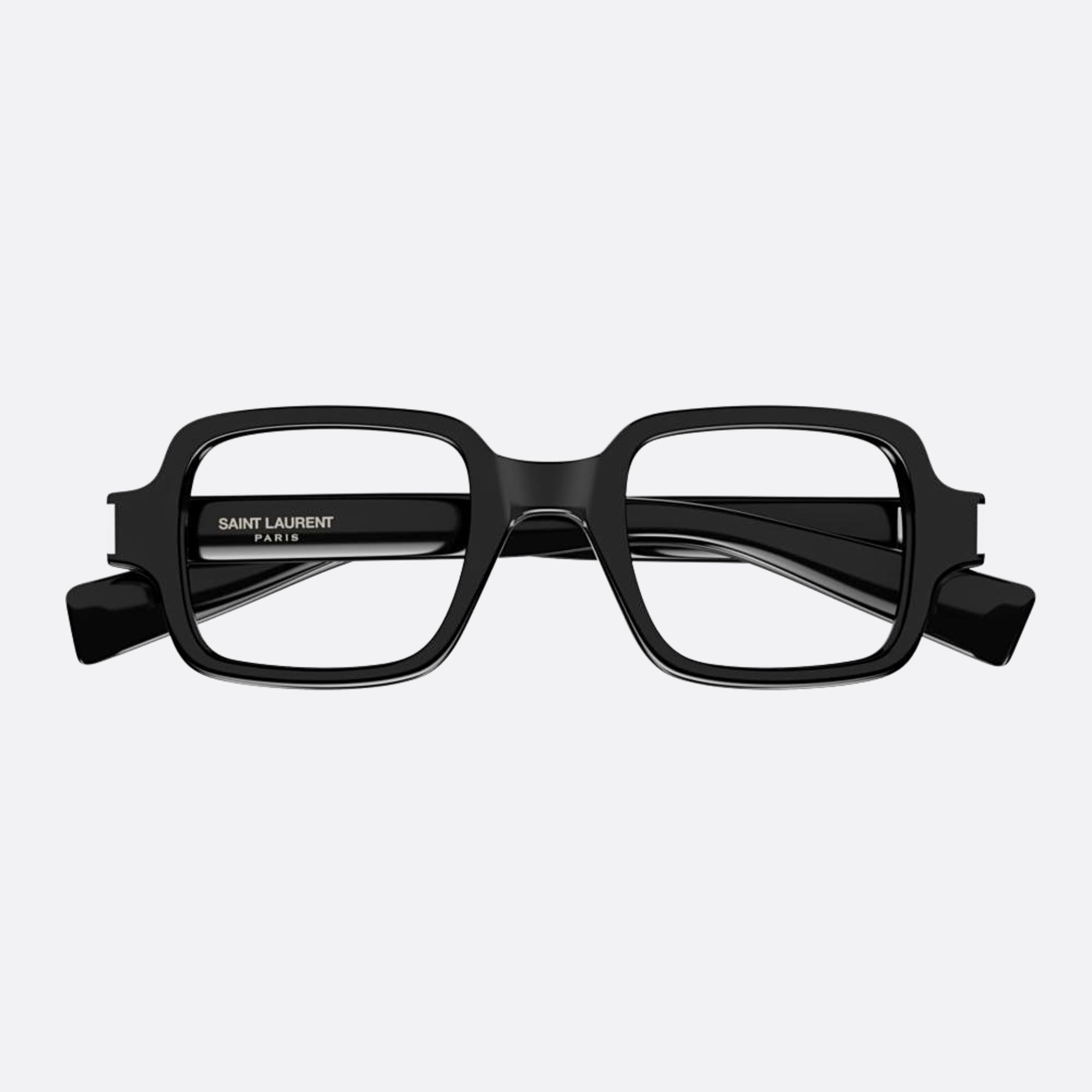 Saint 48mm Laurent Opt Black Rectangle Unisex Eyeglasses - Main View
