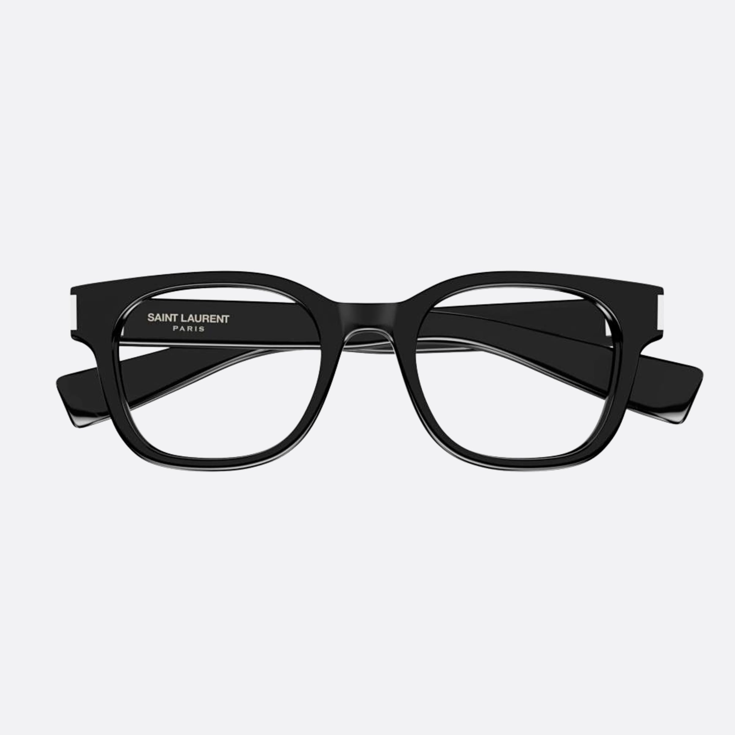 Saint 51mm Laurent Black Squared Woman Eyeglasses - Main View