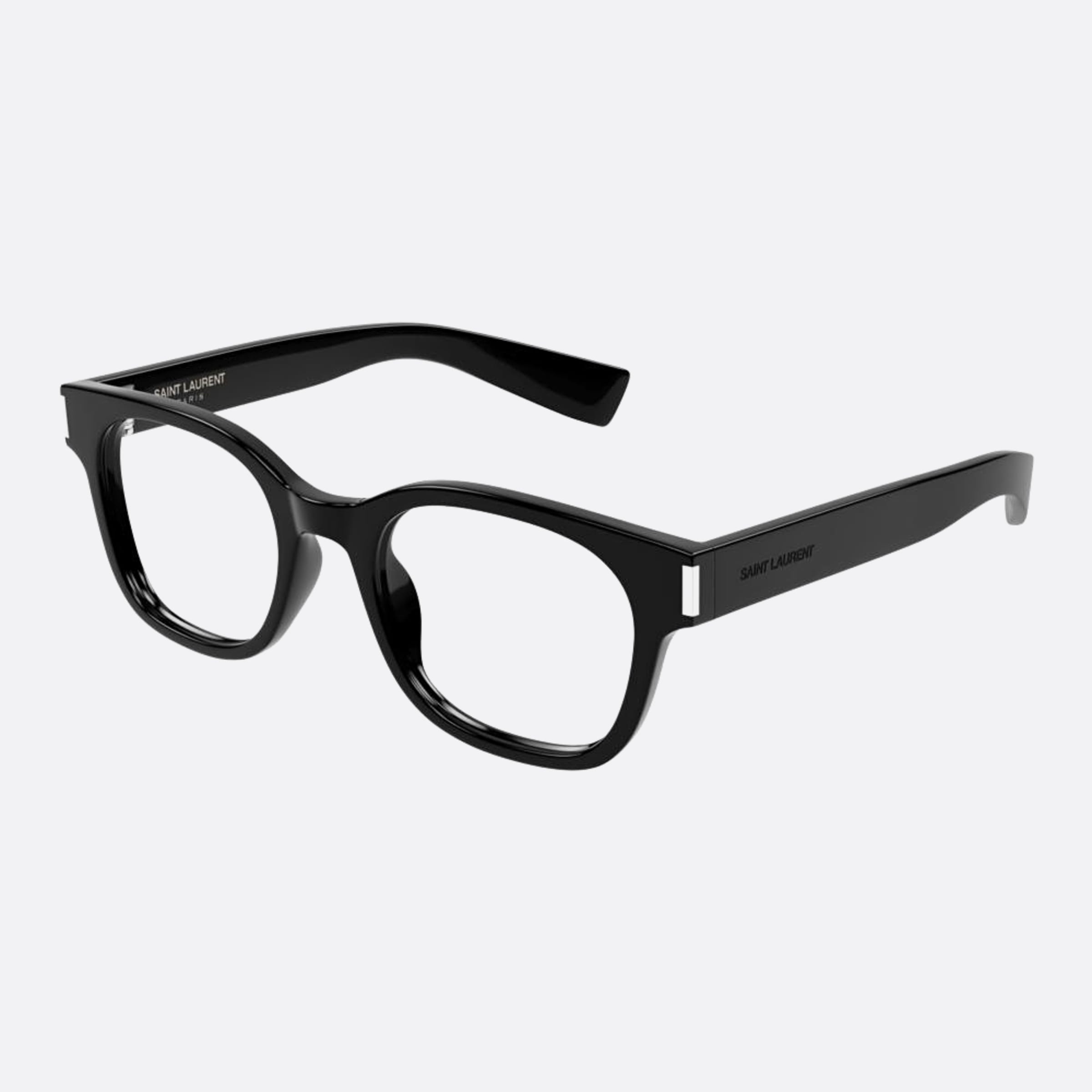 Saint 51mm Laurent Black Squared Woman Eyeglasses - Side View