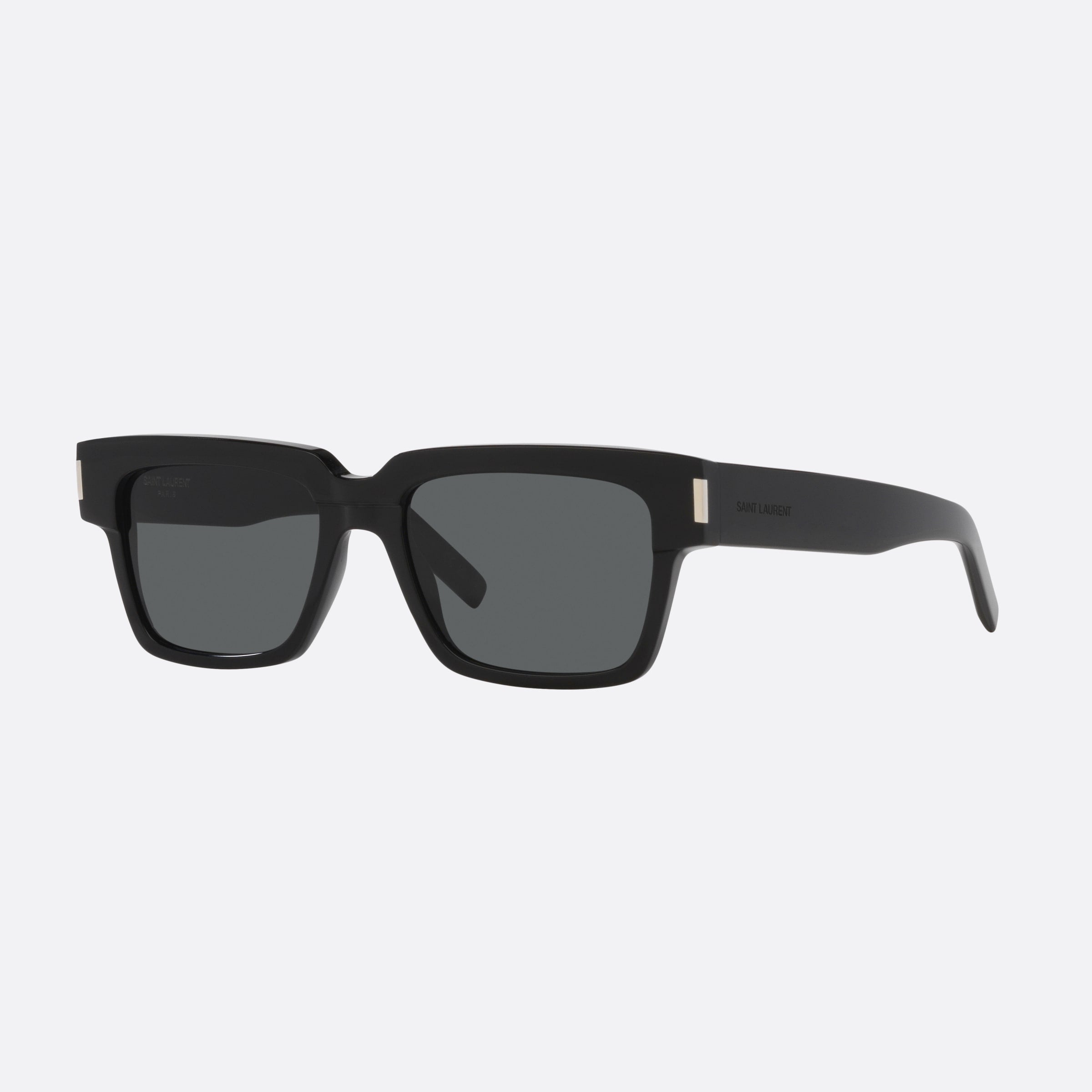 Saint 54mm Laurent Vadim Black Rectangle Man Sunglasses - Main View