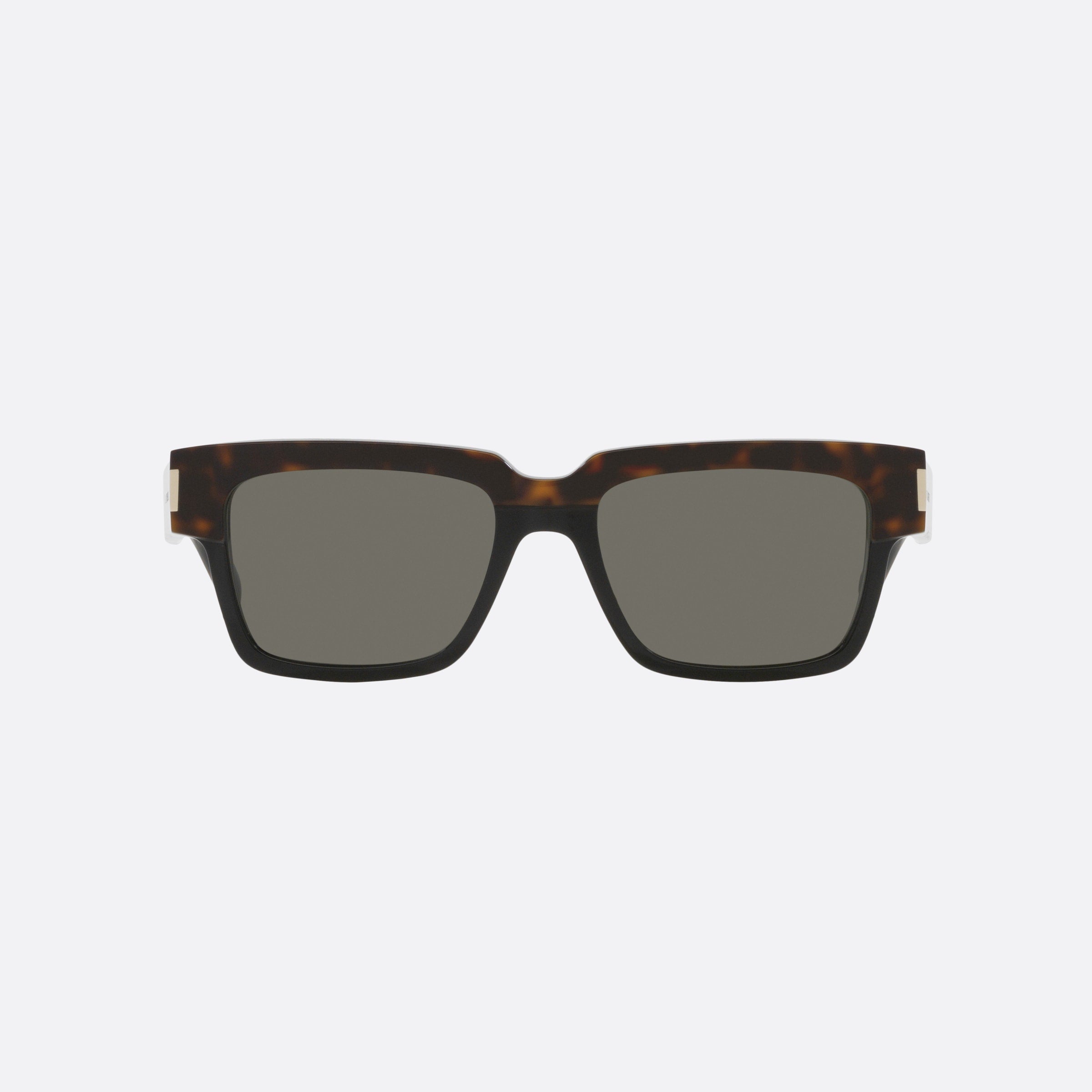 Saint 54mm Laurent Vadim Hvgy Tortoise Rectangle Man Sunglasses - Side View