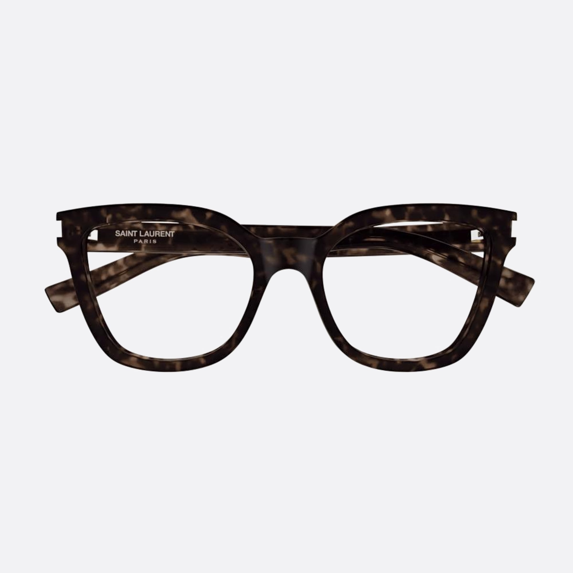 Saint 54mm Laurent Havana Cat Eye Woman Eyeglasses - Main View