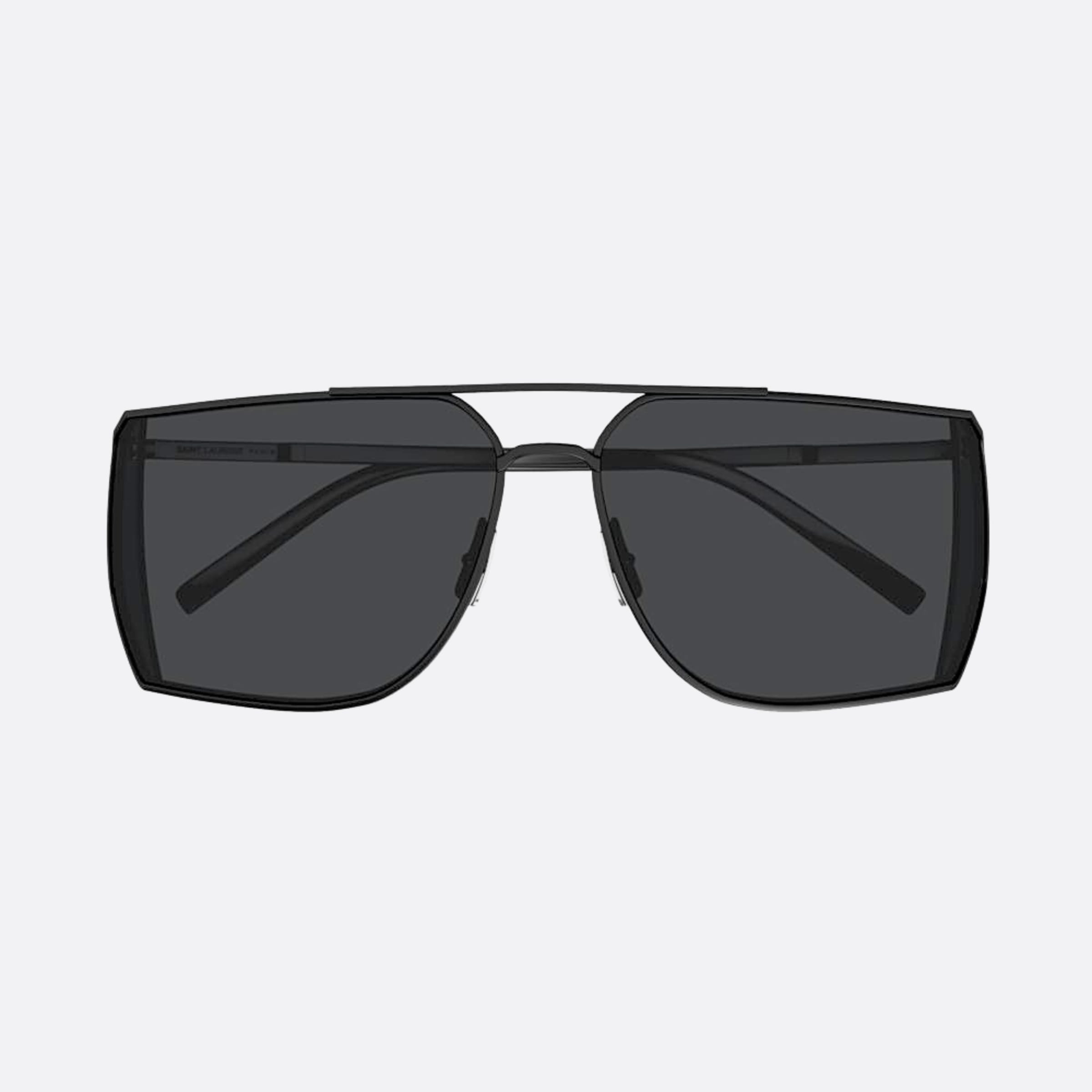 Saint 69mm Laurent Black Squared Man Sunglasses - Main View